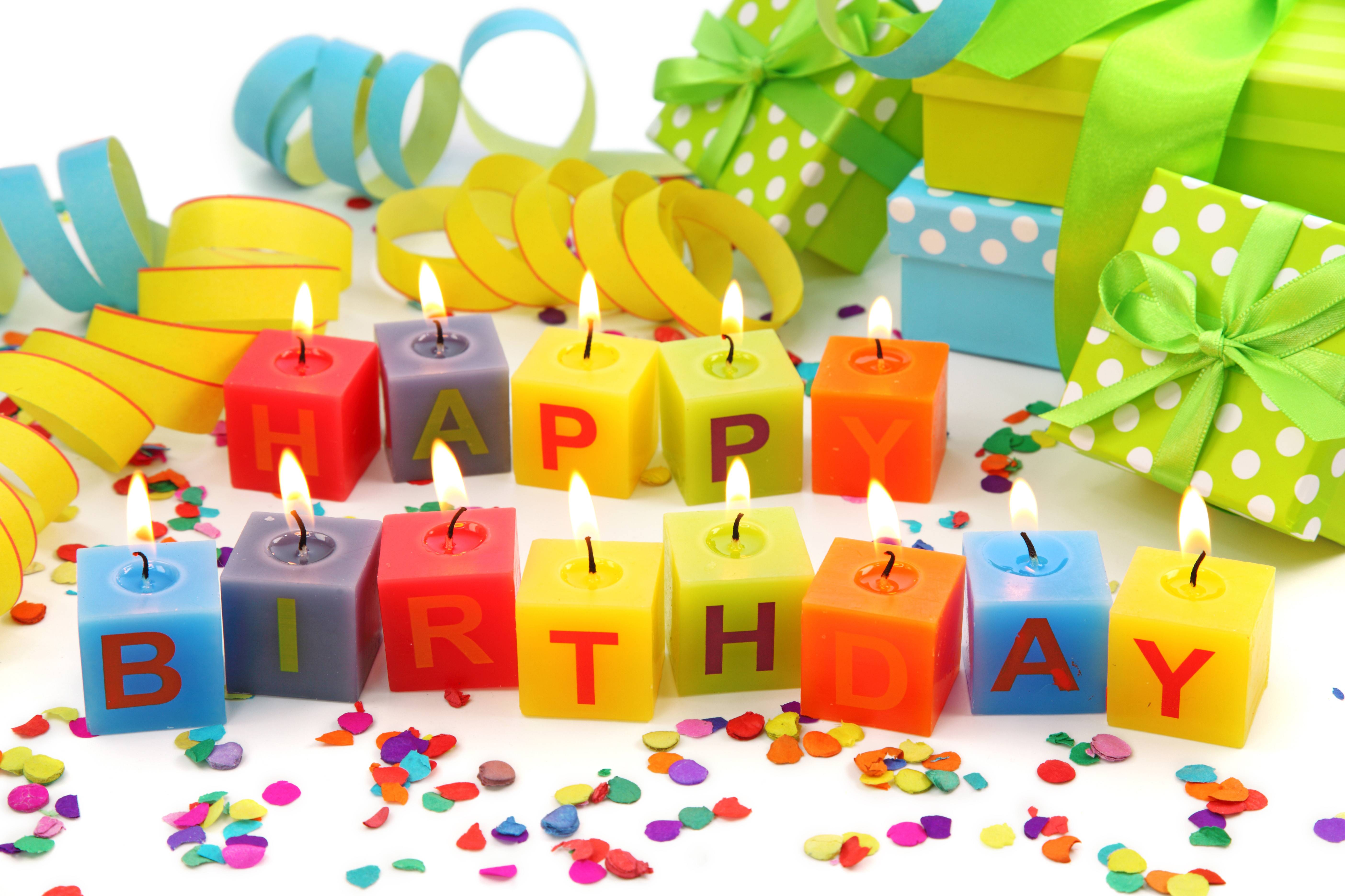 Happy Birthday Text Candels Wallpaper Wallpaper computer