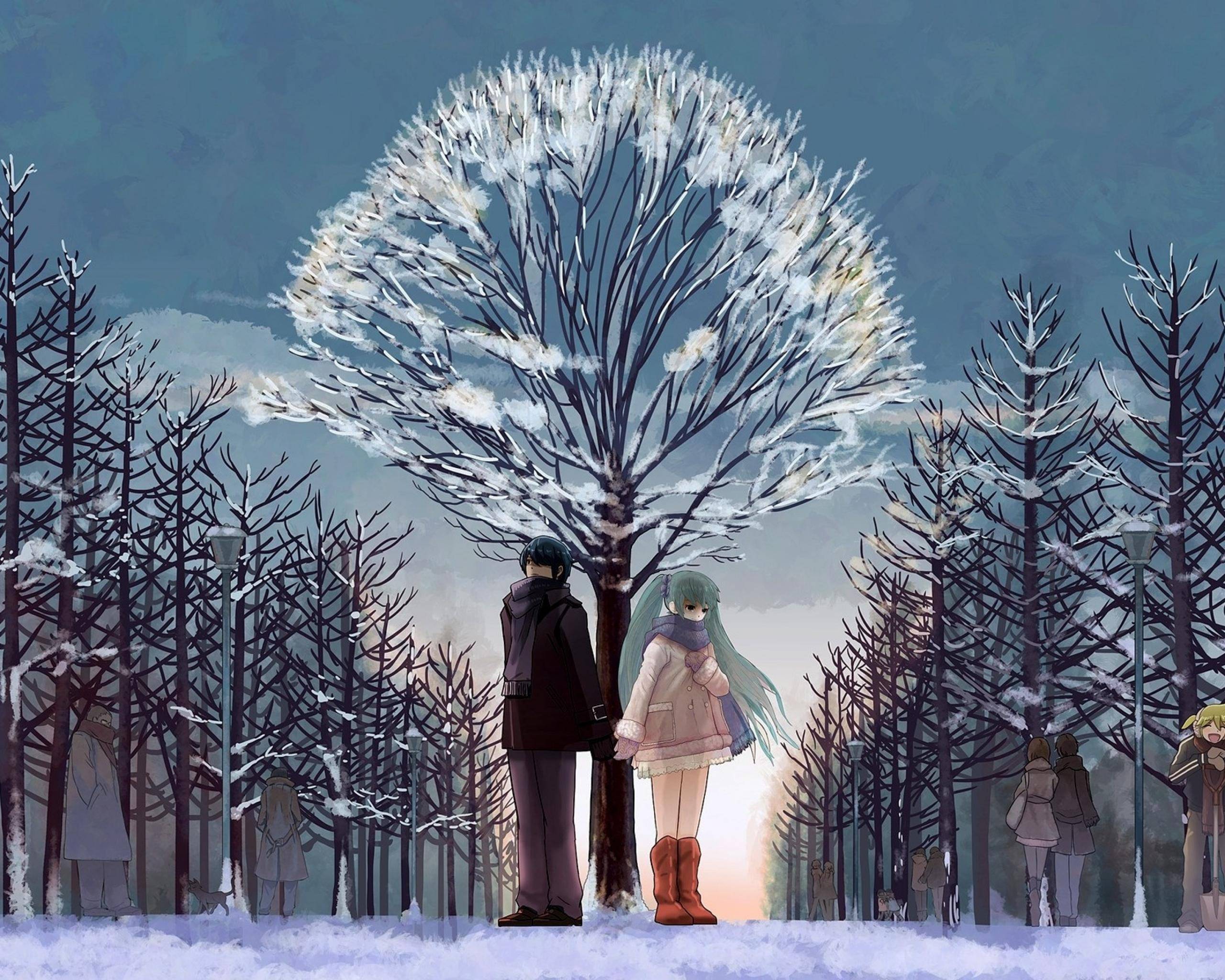 winter anime wallpaper