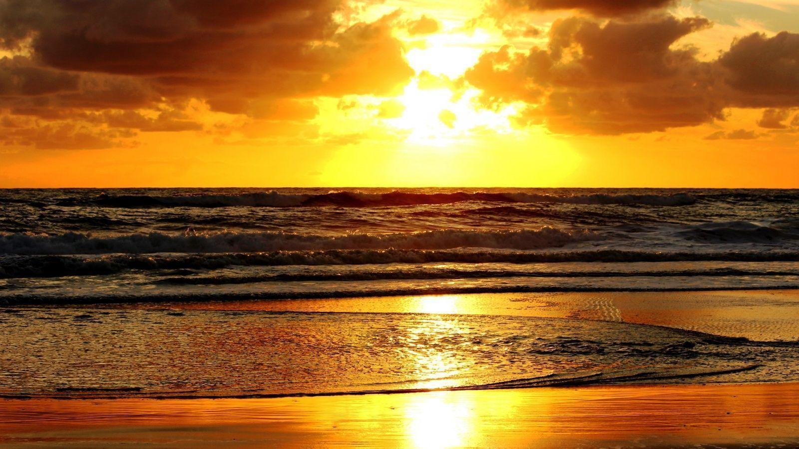 image For > Beach Sunset Wallpaper Desktop HD