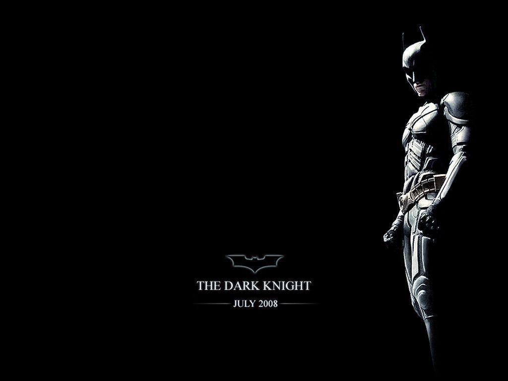 Dark Knight Black Background Poster Wallpaper 1024×768