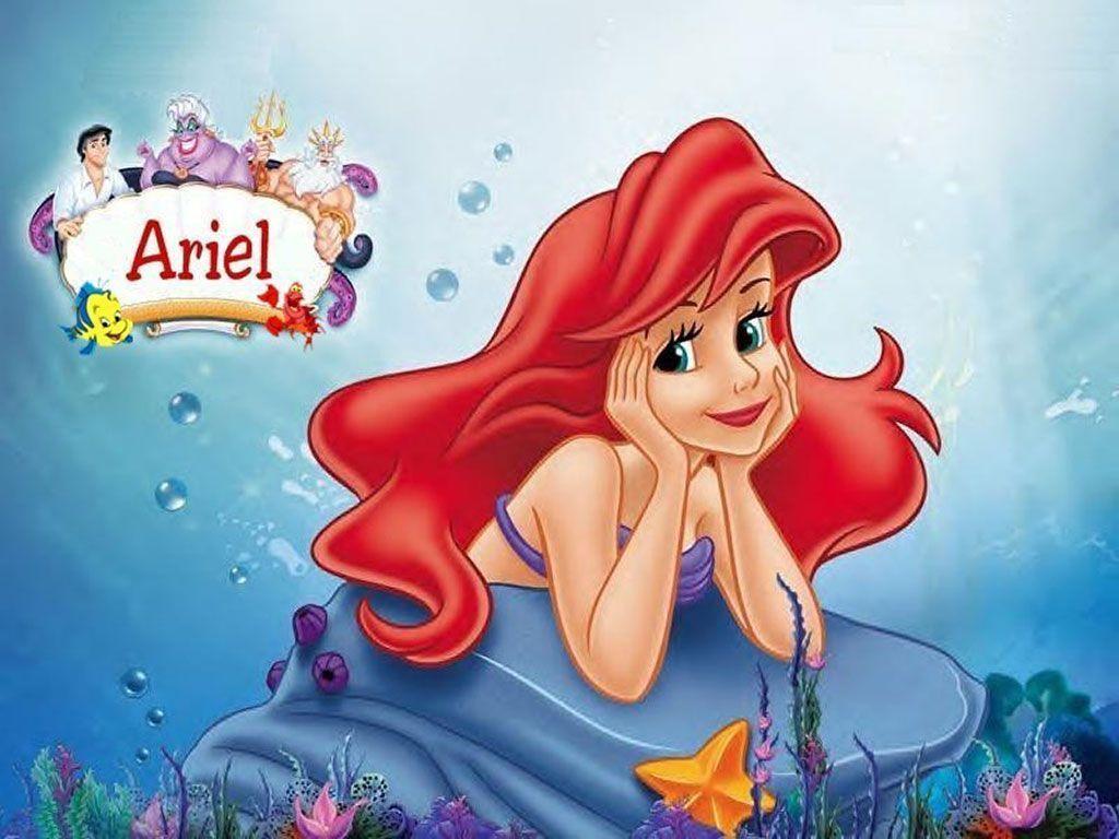 Ariel Wallpaper. Drawing and Coloring for Kids