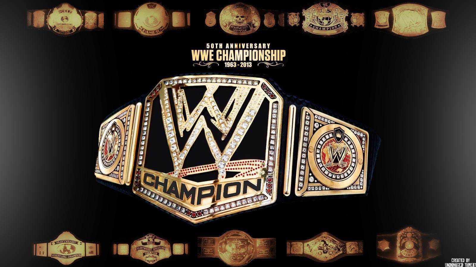 WWE Championship 50th Anniversary Wallpapers created by Undamaged