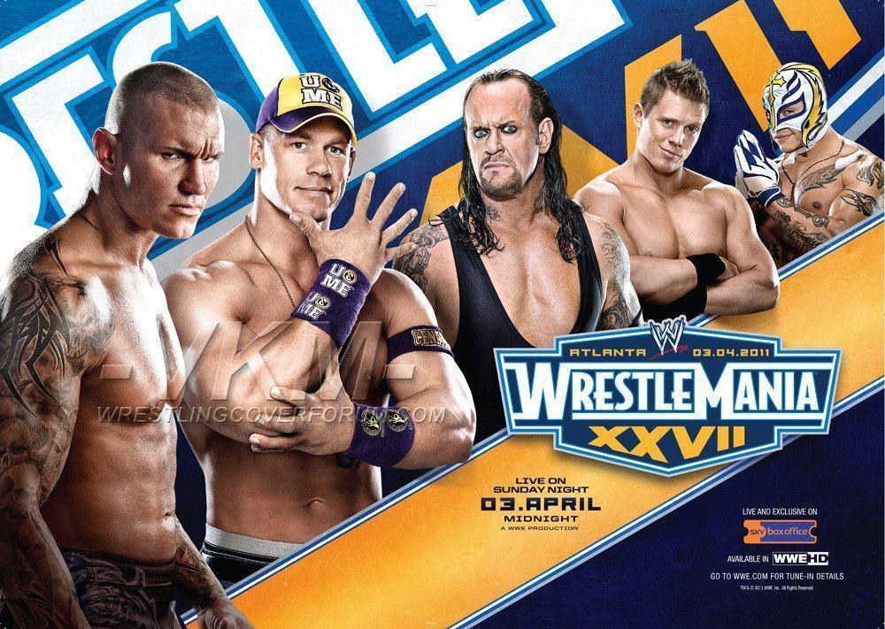 WWE WrestleMania 27 HQ Poster Unchained WWE.com WWE Wallpaper