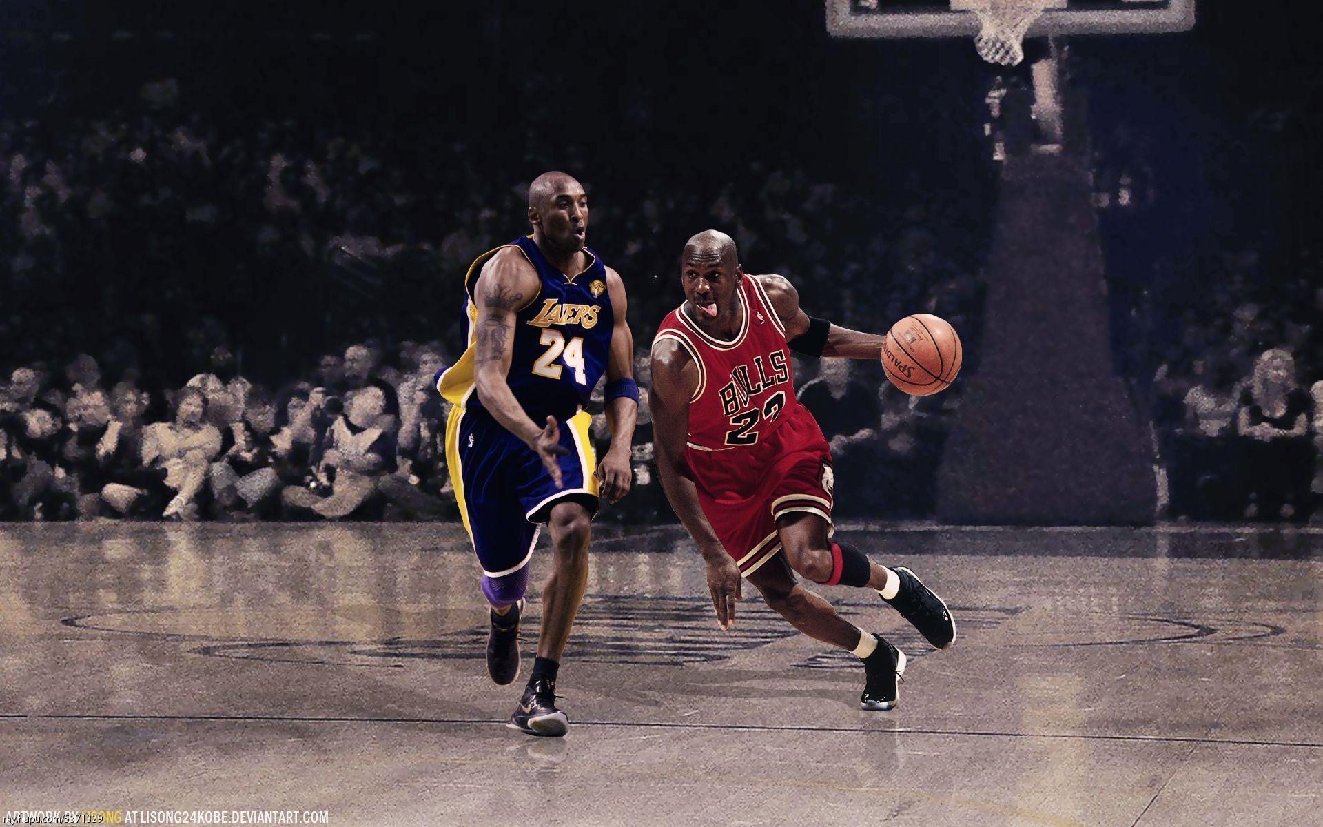 Kobe Bryant Michael Jordan Wallpaper Download Free