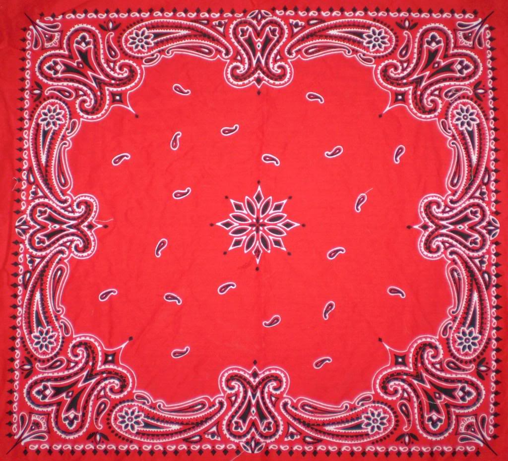 image For > Red And Black Bandana Background