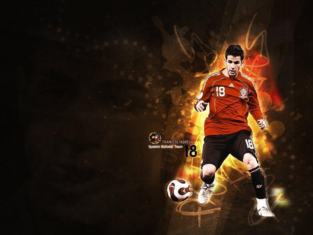Wallpaper de Cesc Fabregas con España. Wallpaper de Pantalla