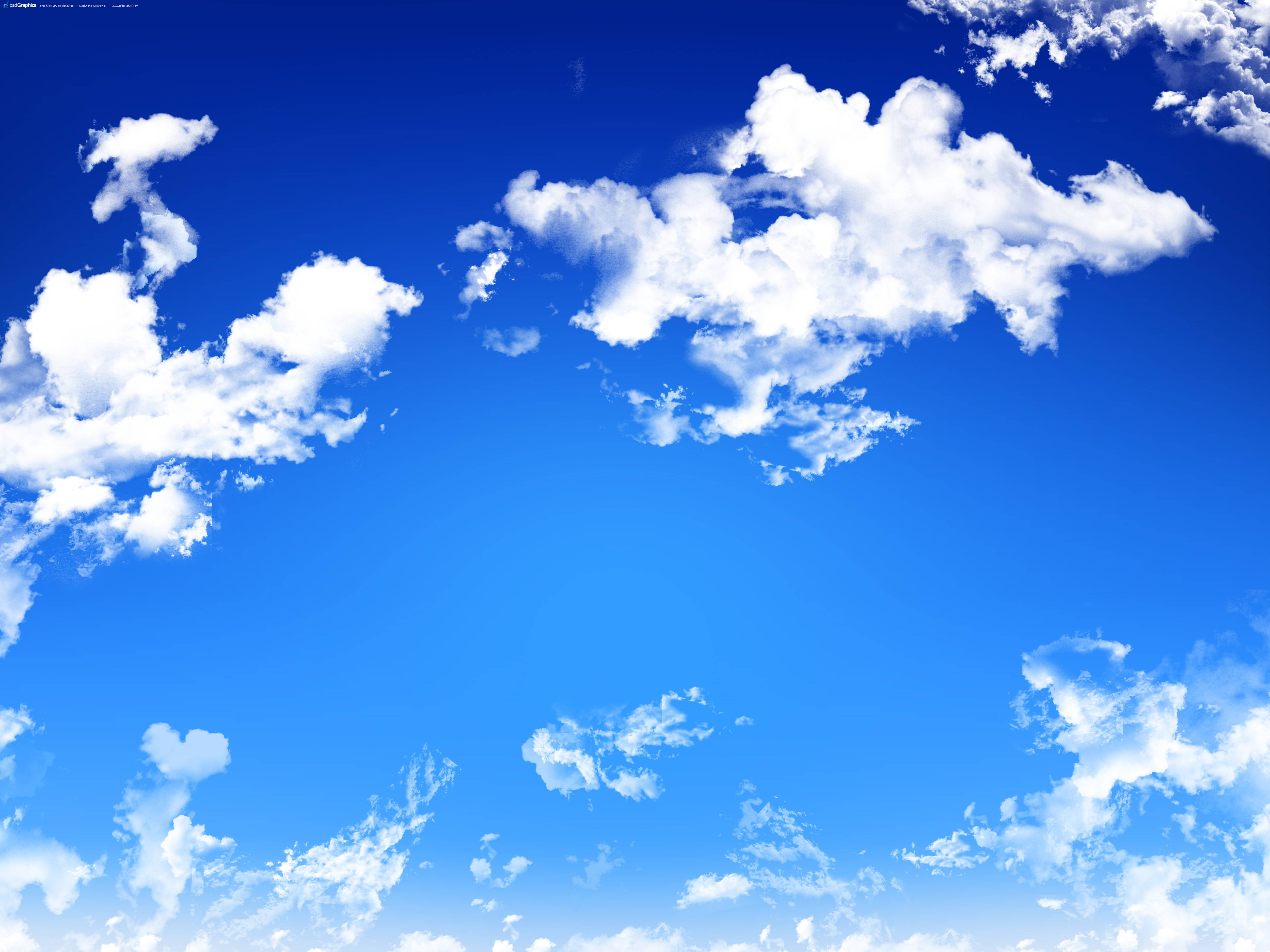 Blue sky background