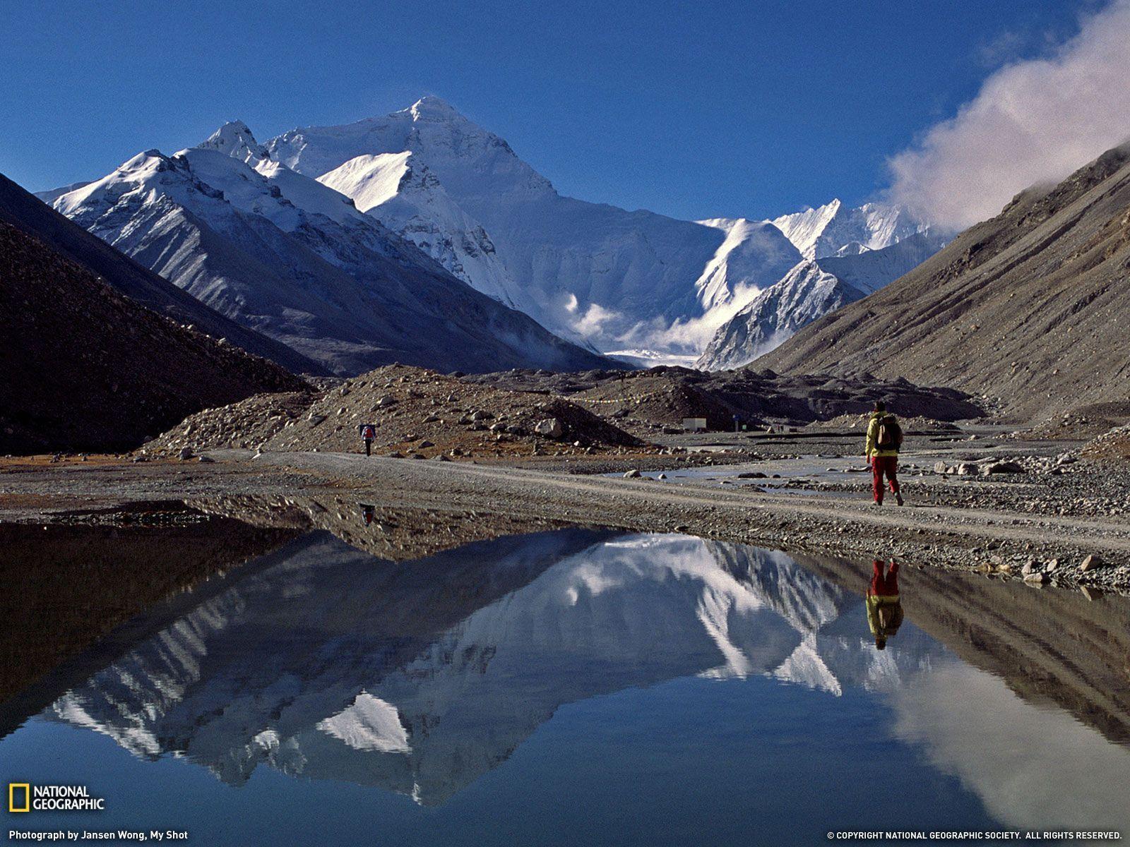 Mountain Reflection Picture, Tibet Wallpaper Geographic