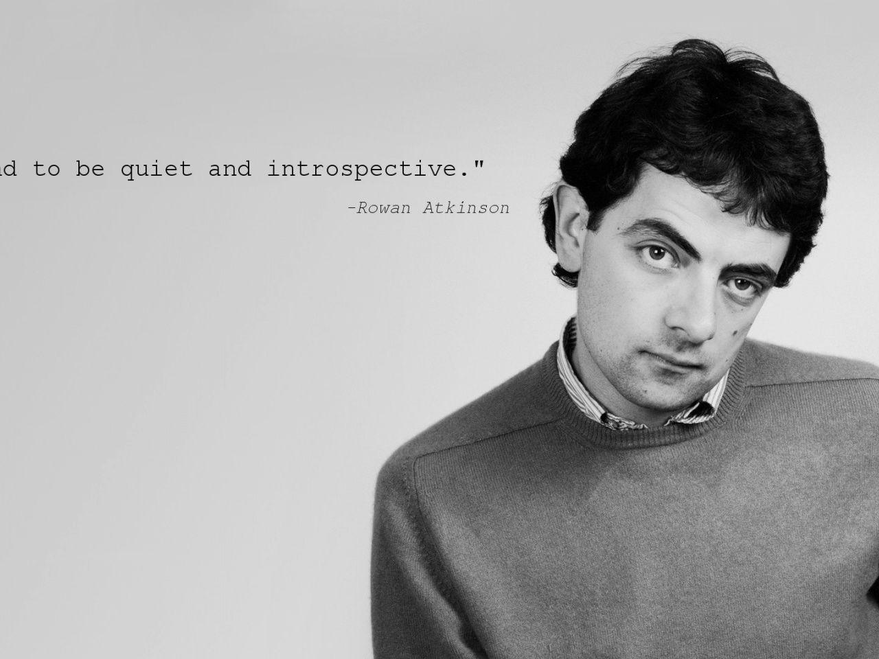 Rowan Atkinson Quote desktop PC and Mac wallpaper