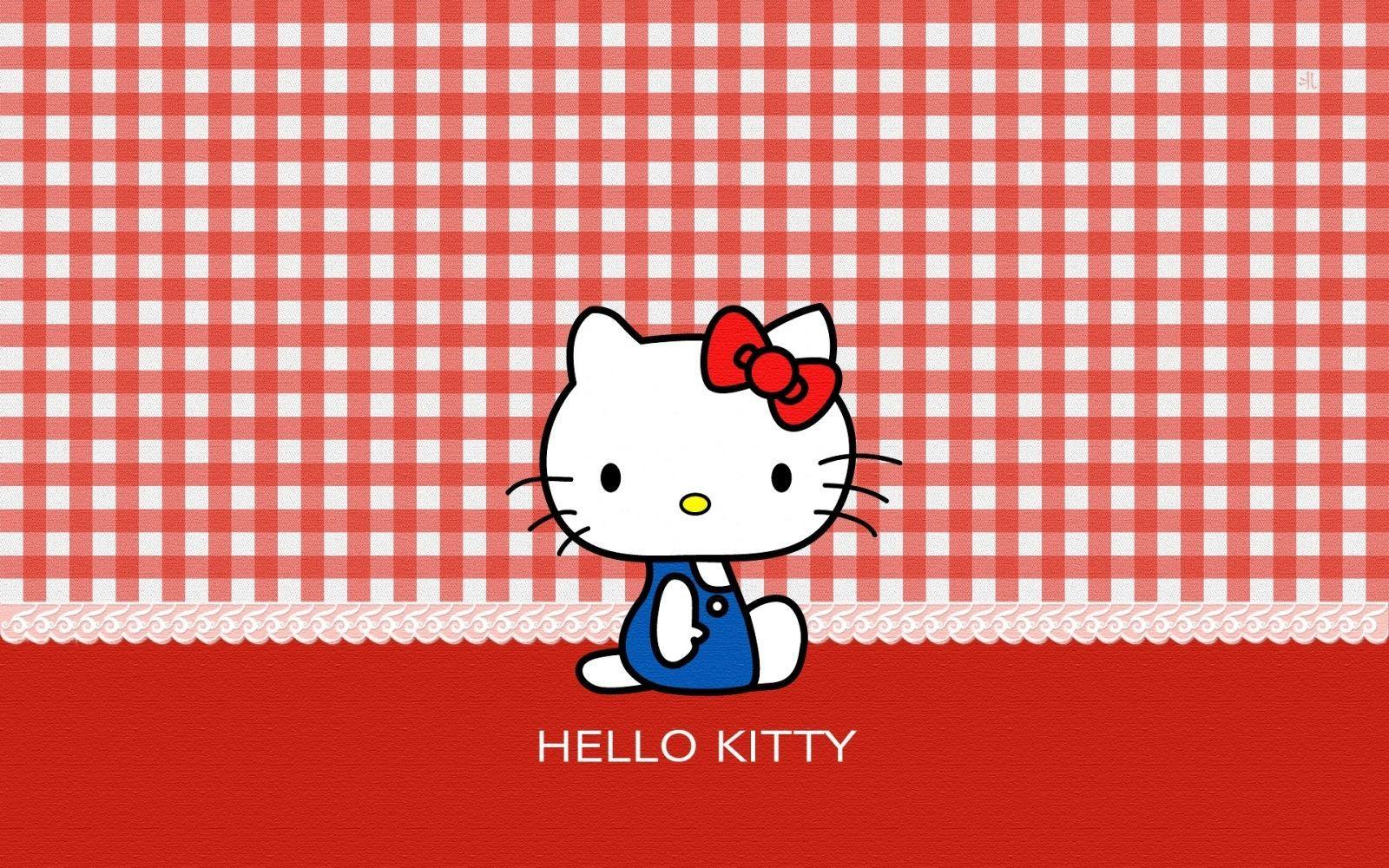 Hello Kitty Red Tiles. walluck
