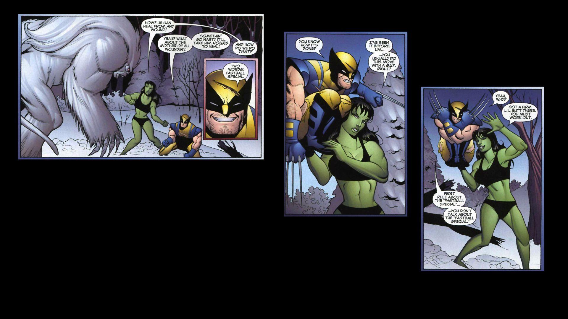 sasquatch vs wolverine and she hulk. Zoom Comics Comic