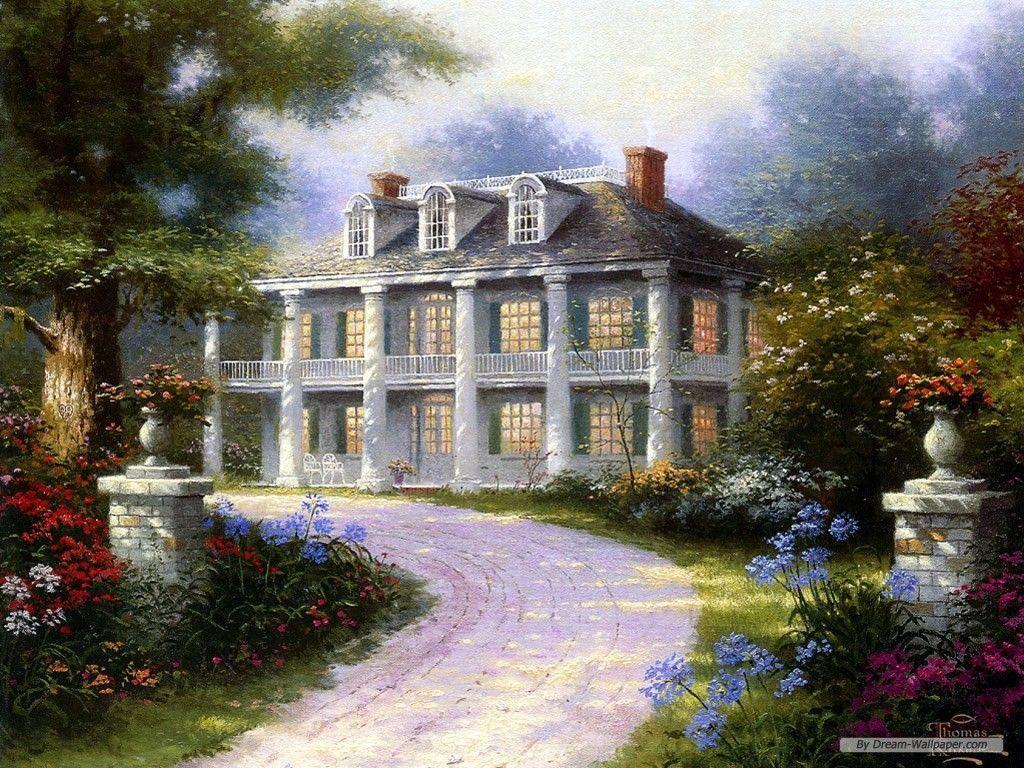 Free Wallpaper Nature wallpaper Kinkade wallpaper