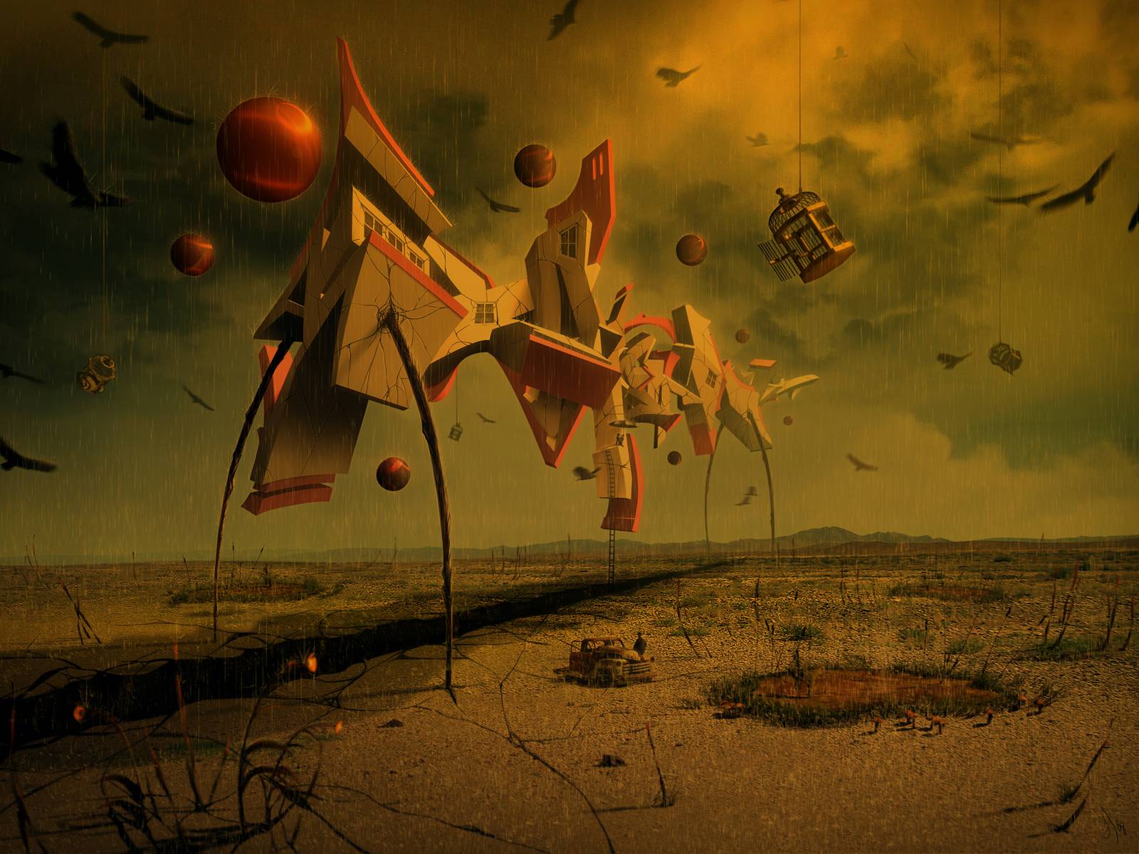 surrealist art wallpaper