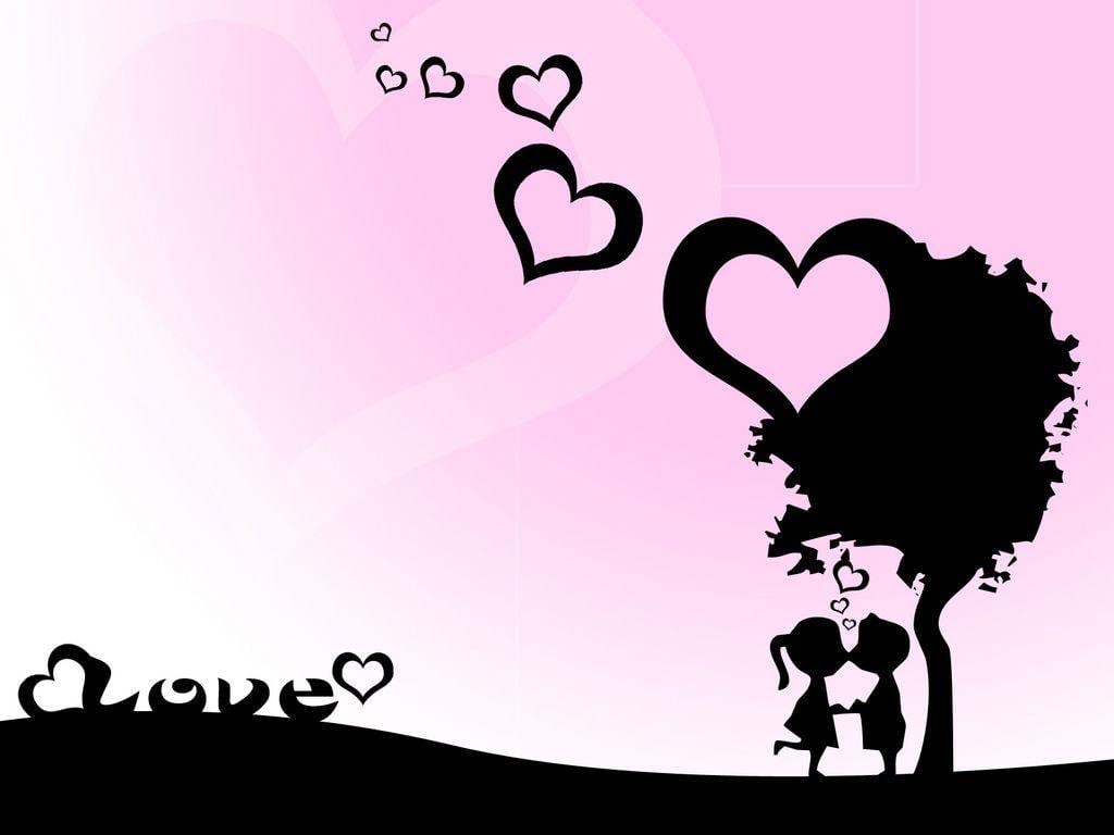Pink Love Hearts 24253 HD Wallpaper in Love n Romance