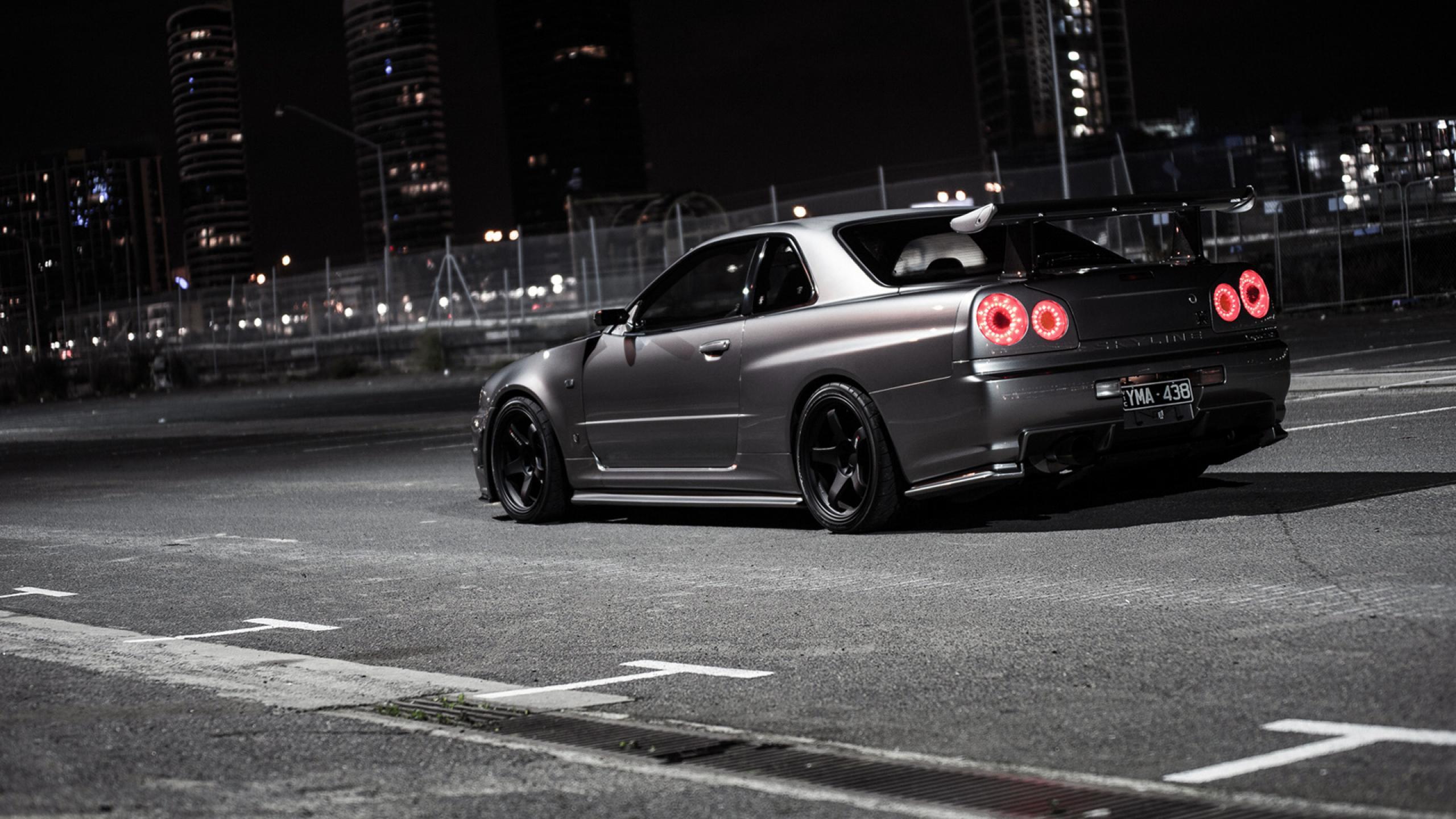 Free Download Nissan Skyline Gtr And City Night Wallpaper, HQ