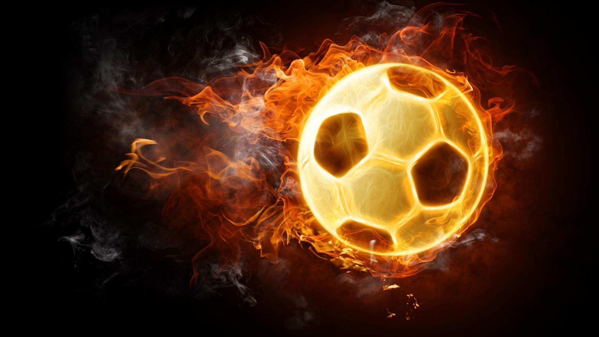 Football on Fire HD Wallpaper for Desktop. HD Wallpaper