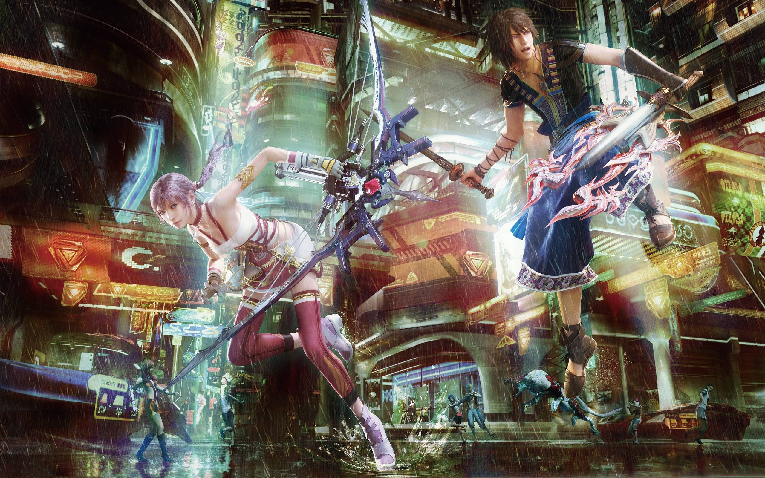New Final Fantasy XIII 2 Wallpaper Scenario & Battle Ultimania