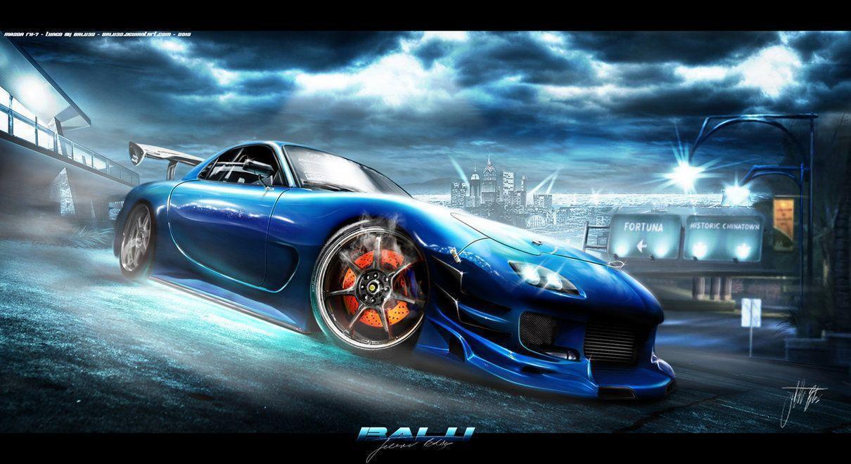 Mazda Rx7 Blue 10260 HD Wallpaper Picture. Top Gallery Photo