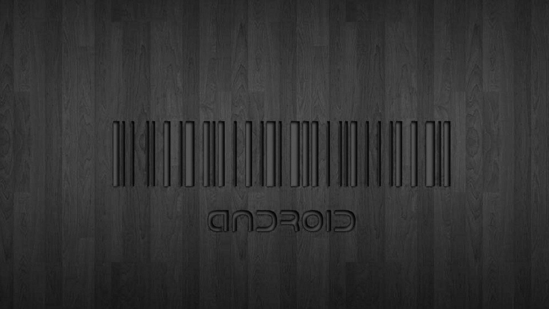 Android, Barcode, Wallpaper, Black, Wallpaper