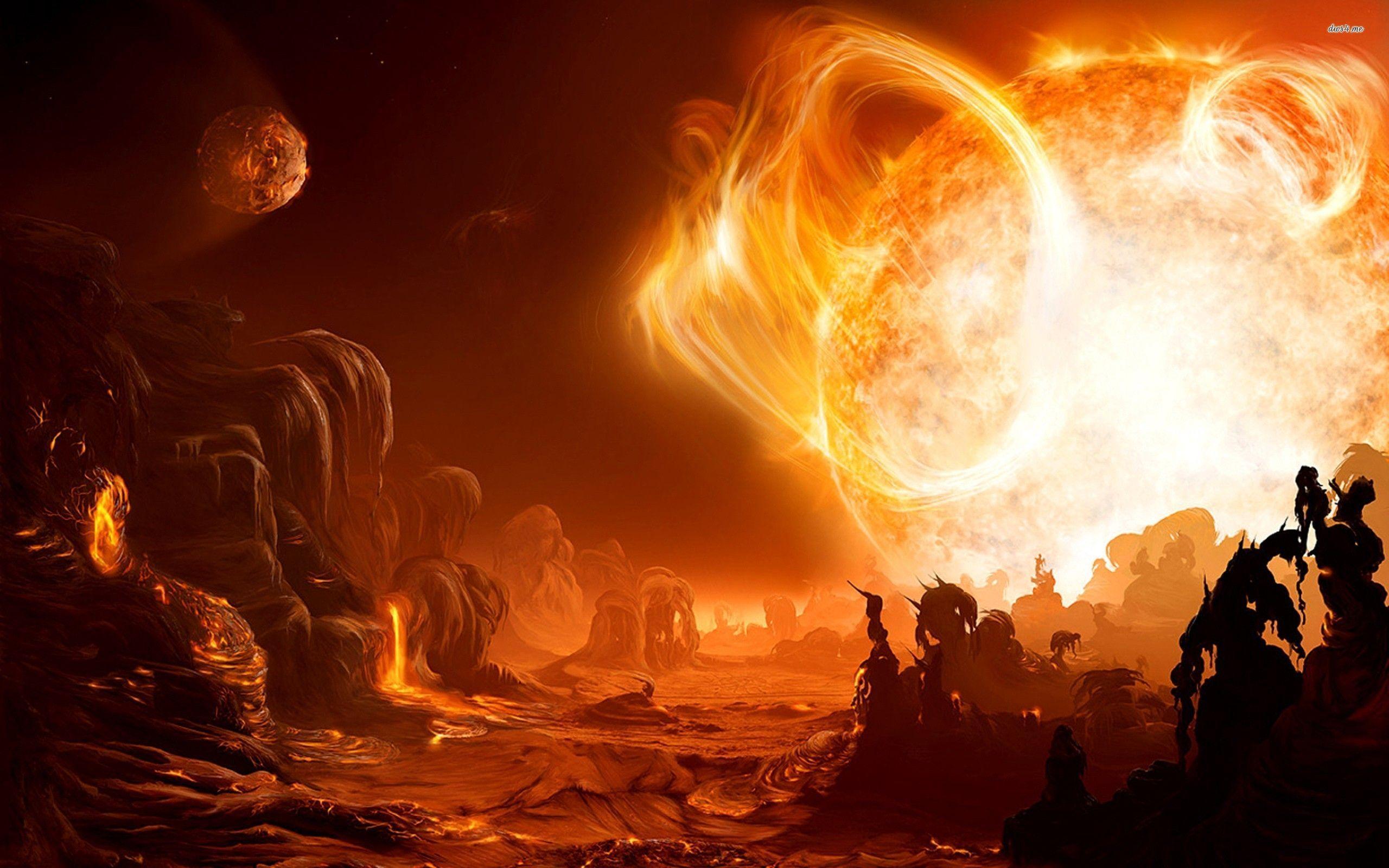 17048 Firey Planet 2560x1600