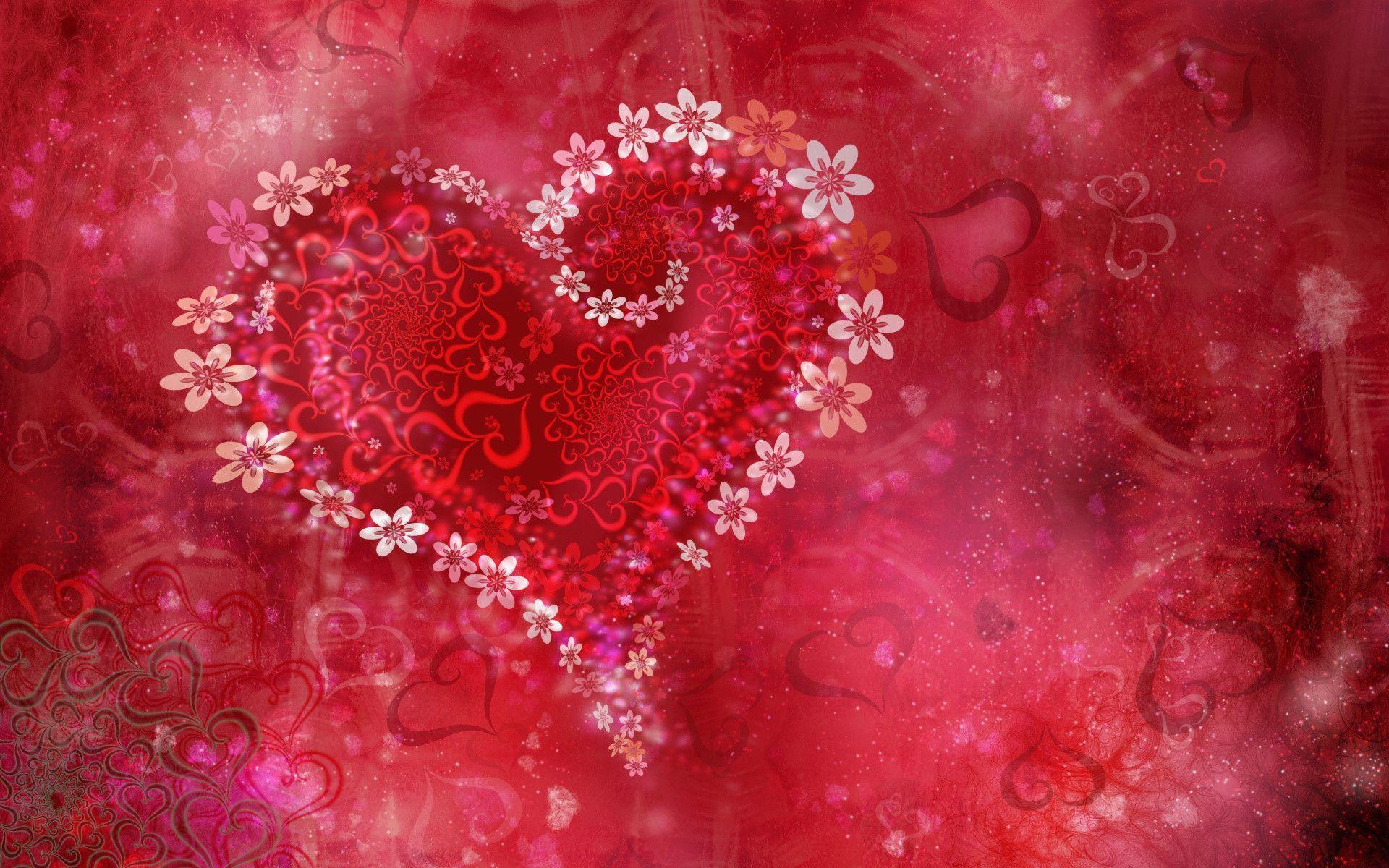 Wallpaper For > Valentines Hearts Background