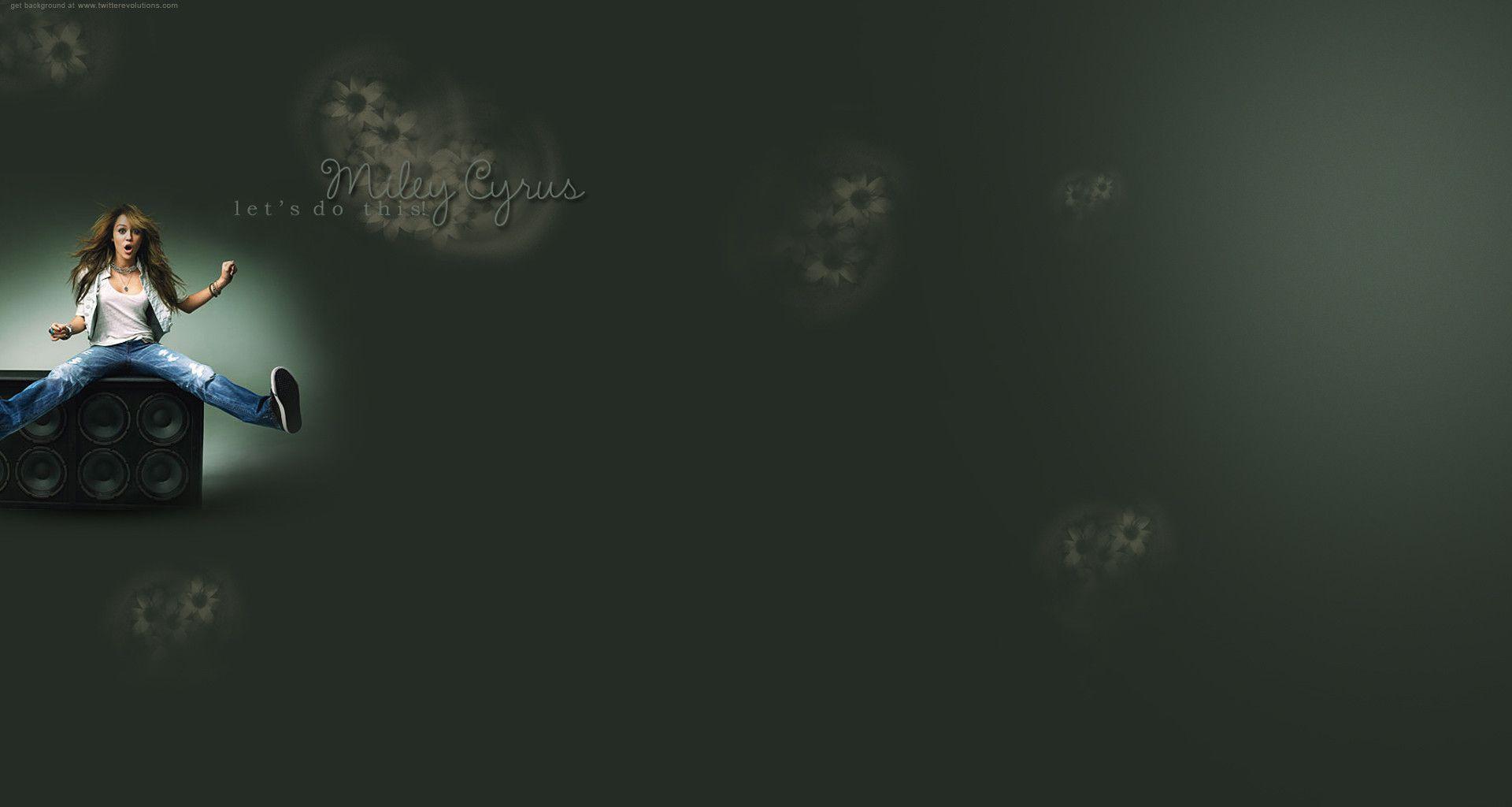 Miley Cyrus Twitter background. Twitter background