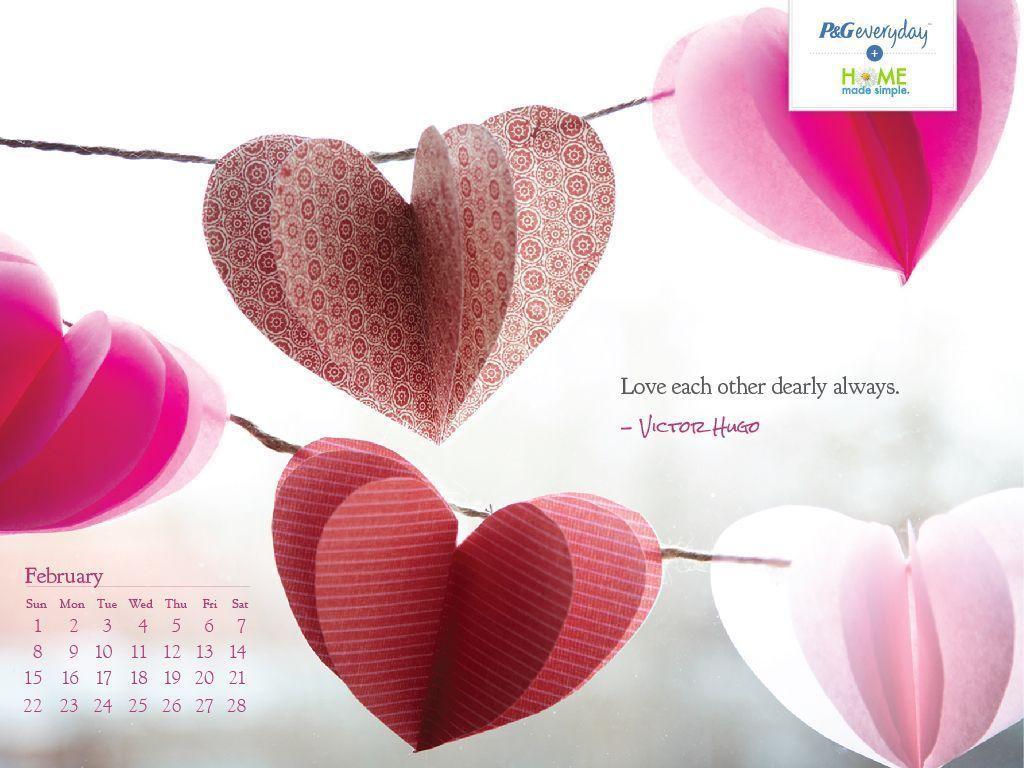 February 2015 calendar desktop, printable holidays