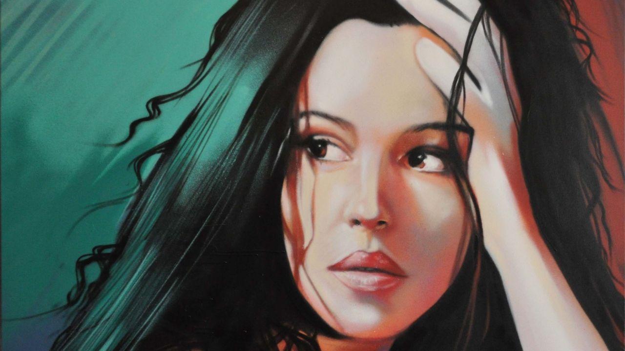Monica Bellucci Painting Background for 1280x720 ★
