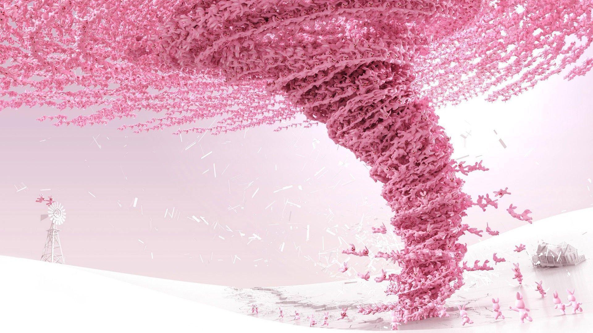 Pink Wallpaper 3D