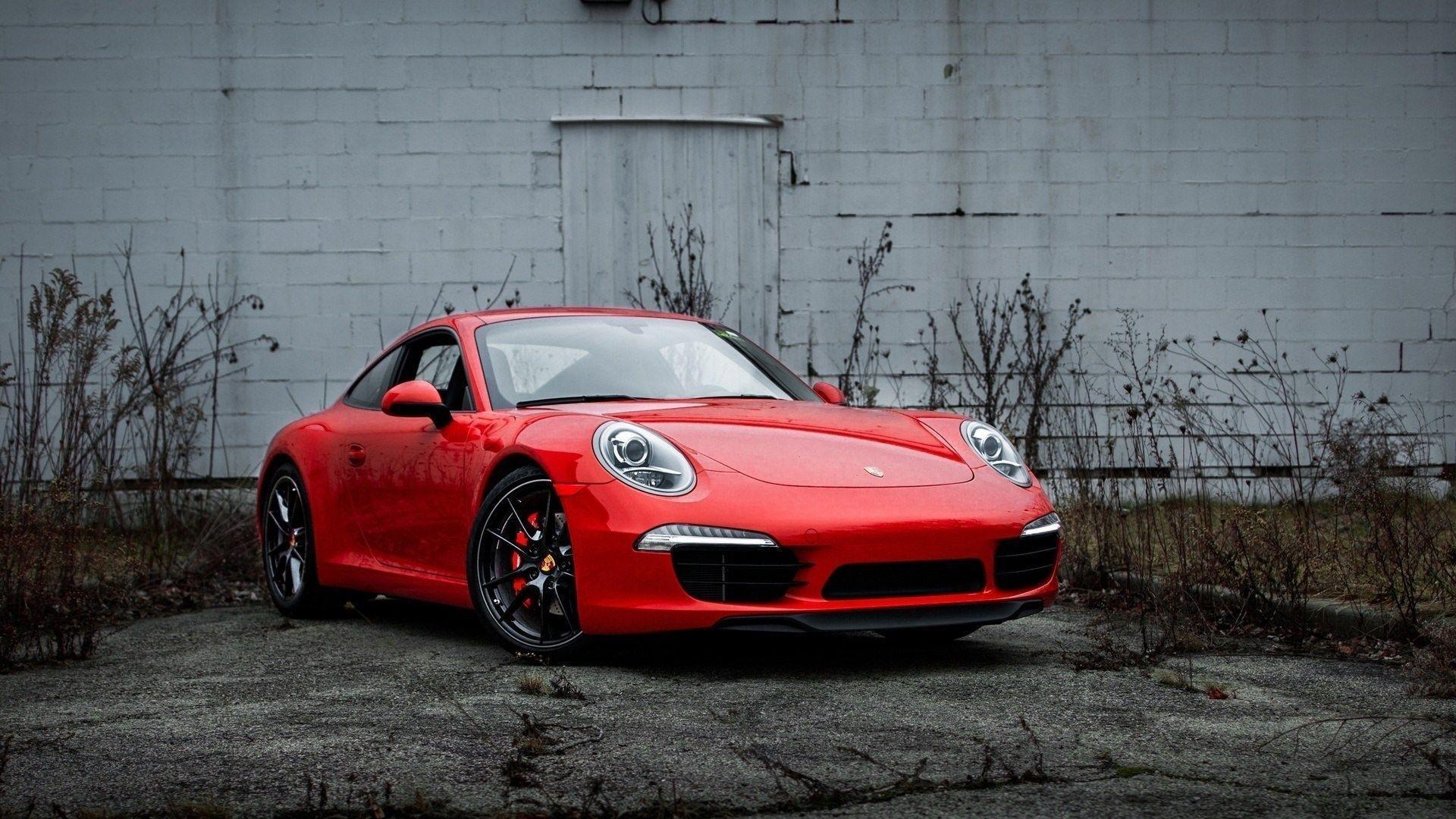 Porsche 911 Red Car HD Wallpaper