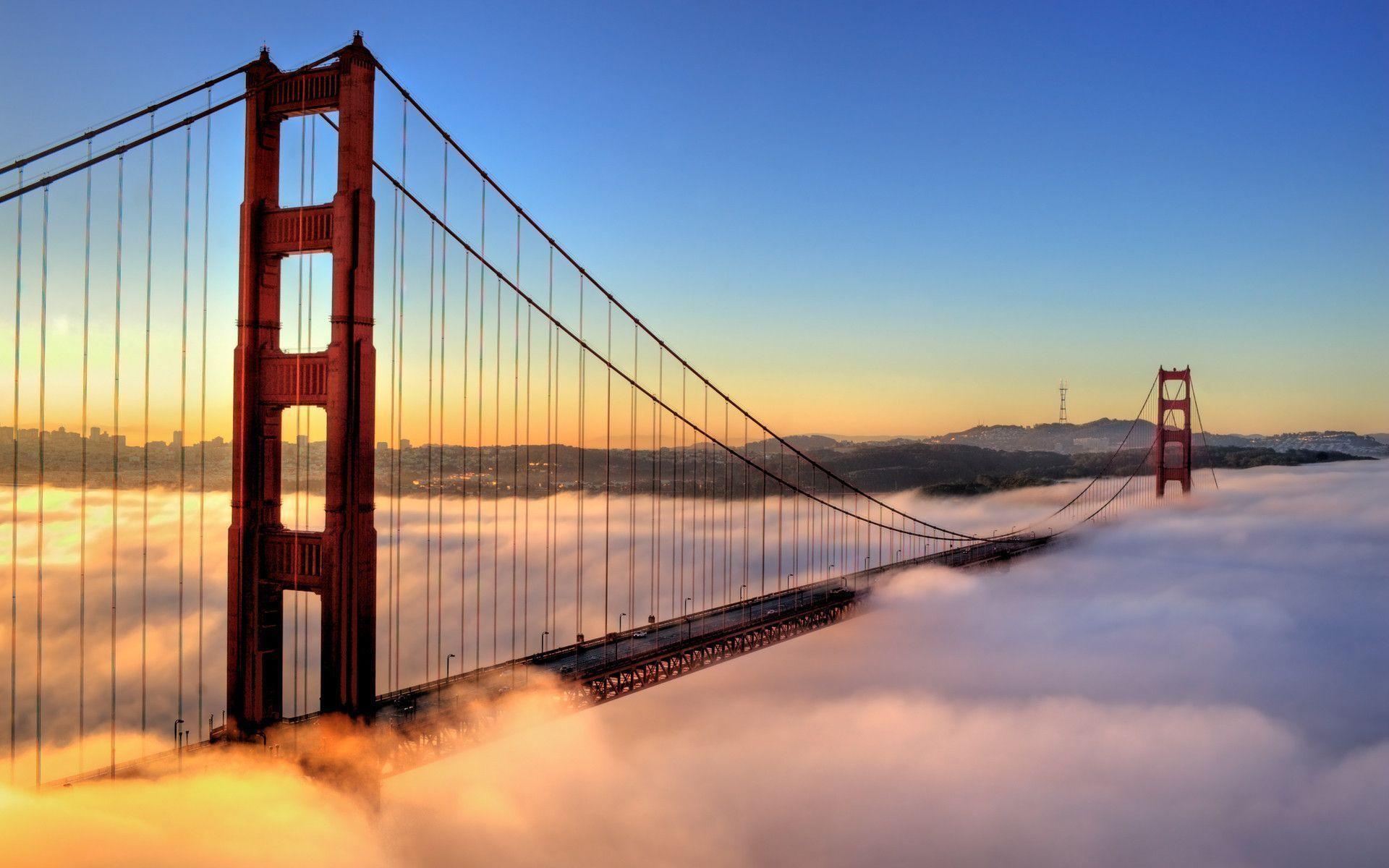 Golden Gate Fog Wallpaper Best Desktop Image Wallpaper
