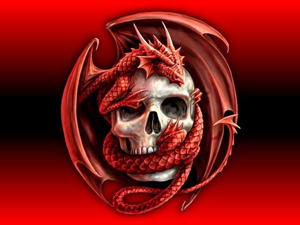 HD Dragon Skull Desktop Wallpaper HD Desktop Background