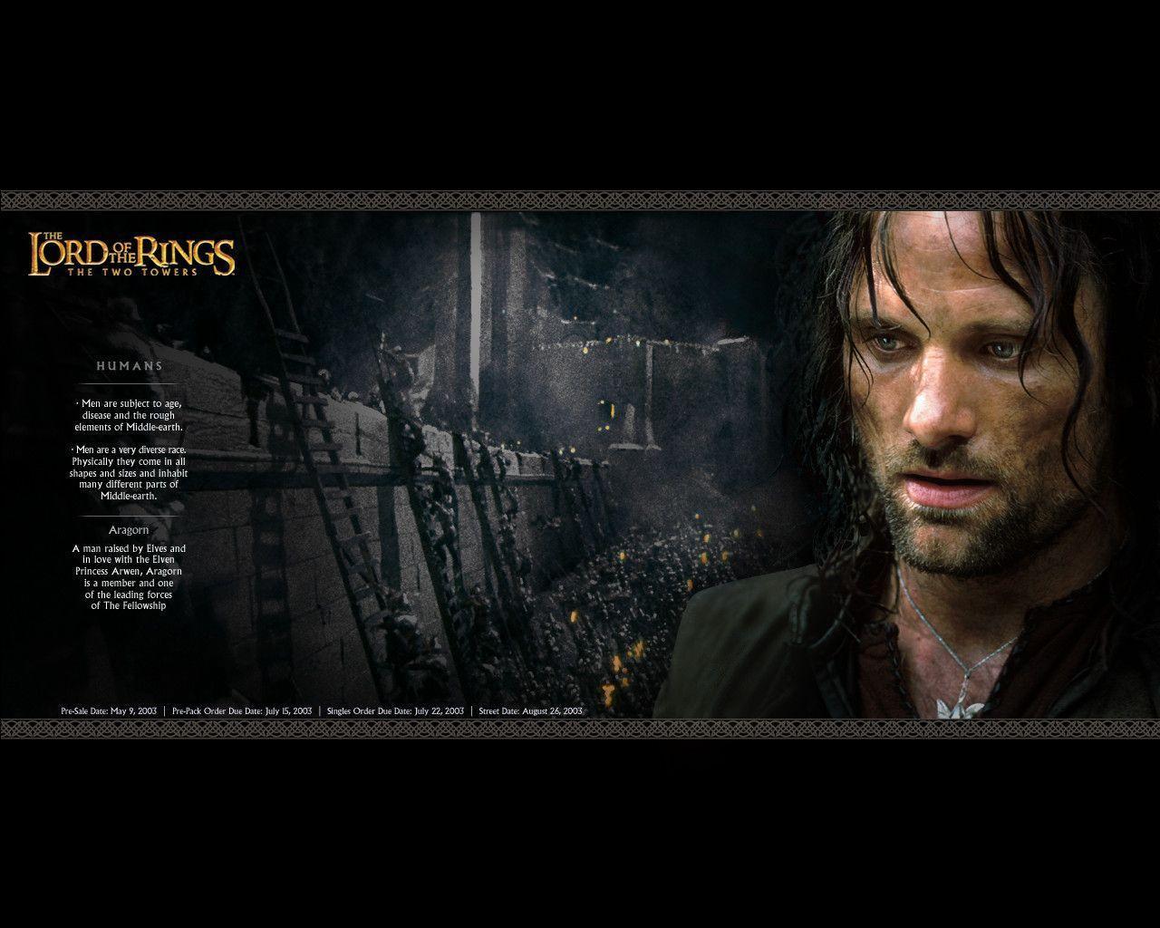 TheOneRing.net™. Scrapbook. Aragorn Wallpaper From TTT DAK