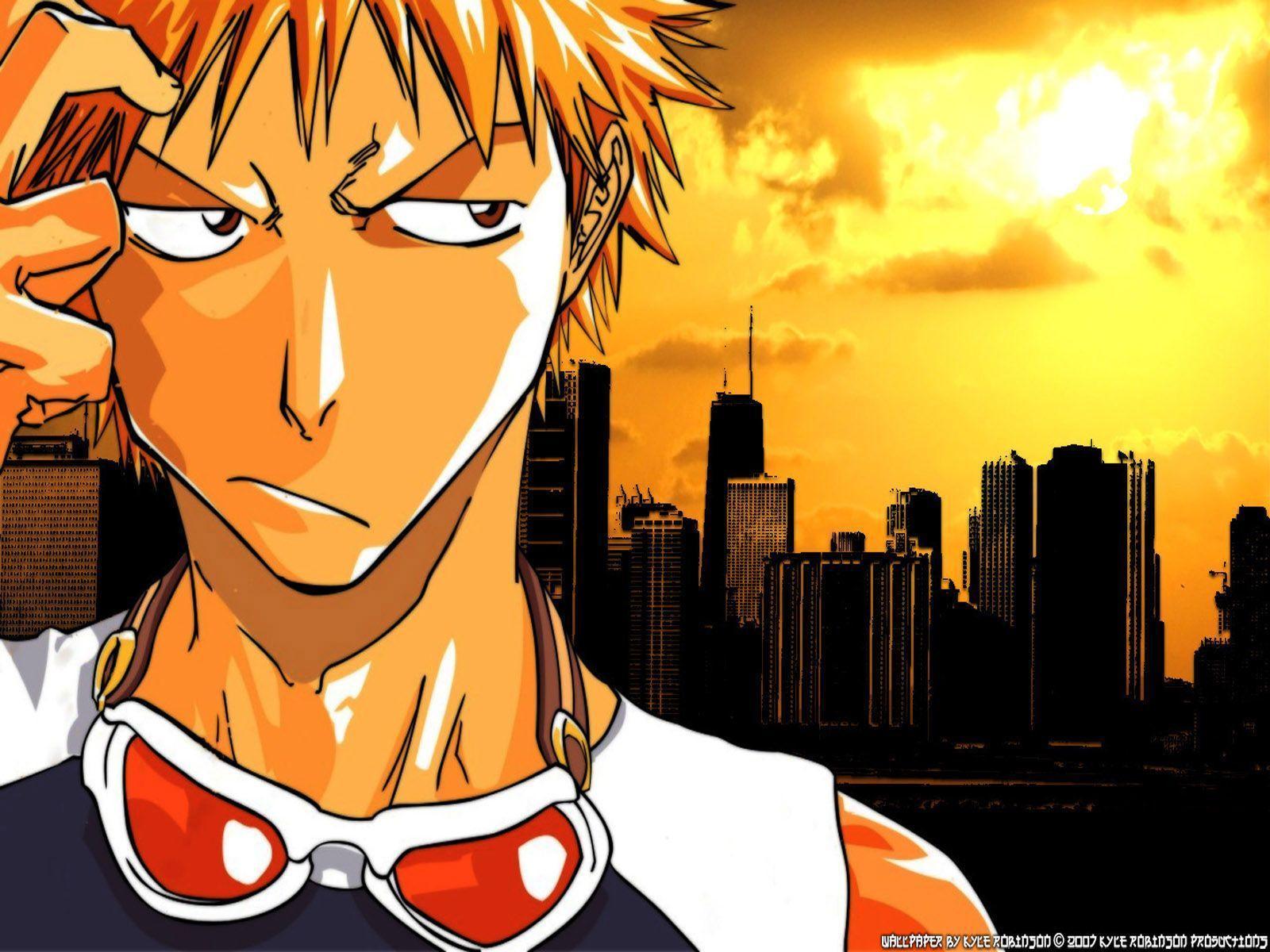 Bleach Ichigo Scratching Wallpaper