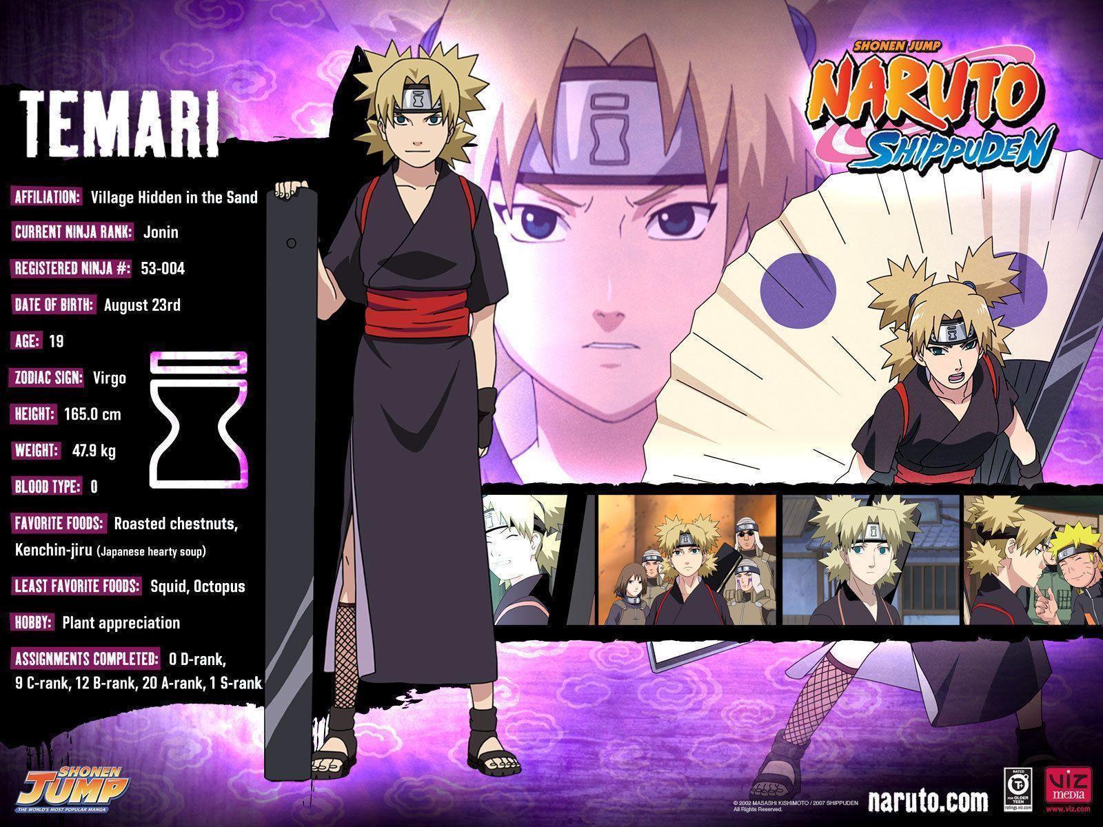 Temari Profile Naruto Shippuden Wallpaper. High Definition