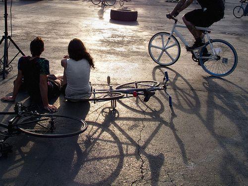 fixie sunset Sharing!