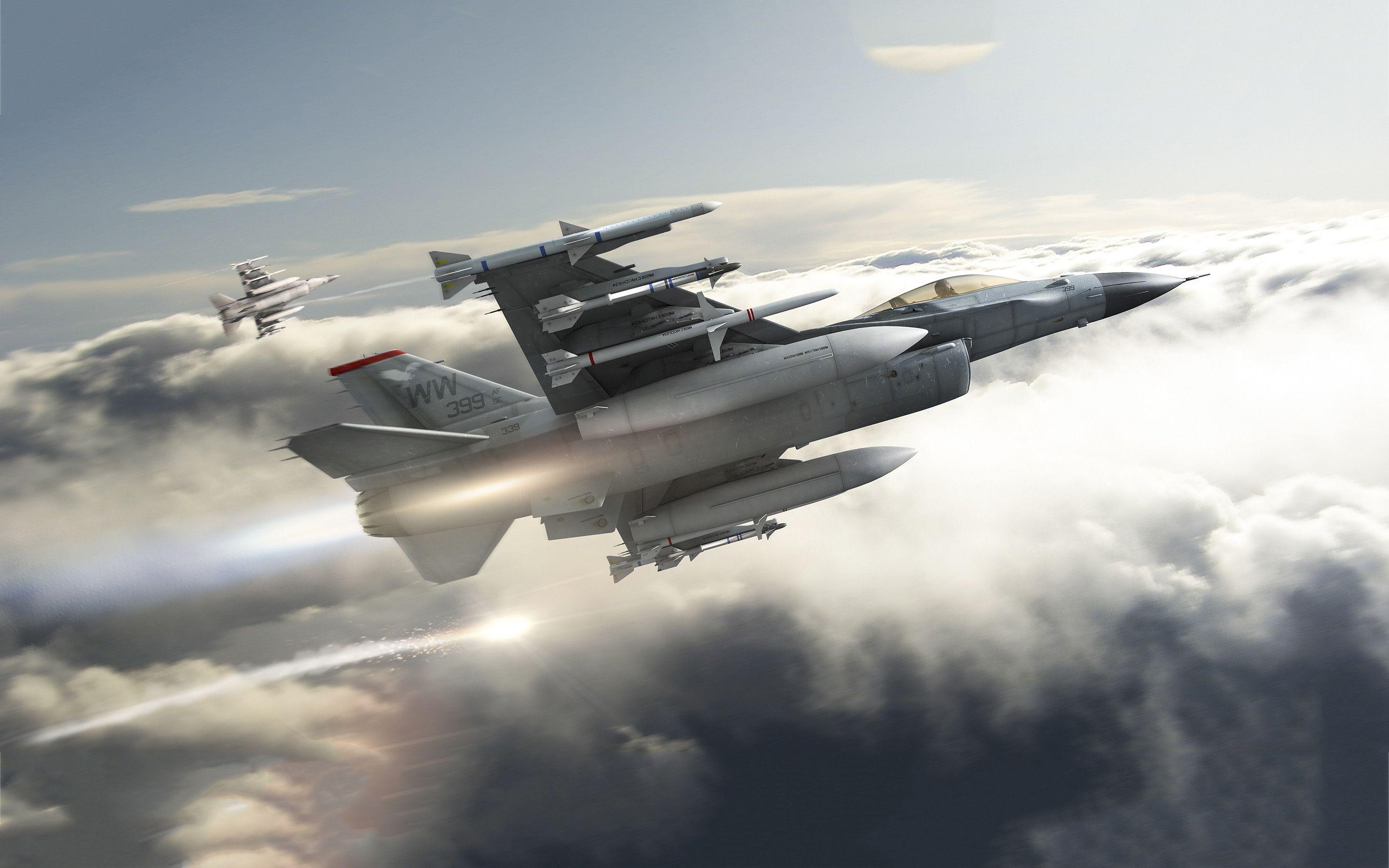 General Dynamics F16 Fighting Falcon 4k Ultra HD Wallpaper
