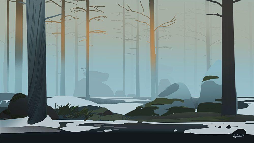 Woods (background Draft) By Ani R