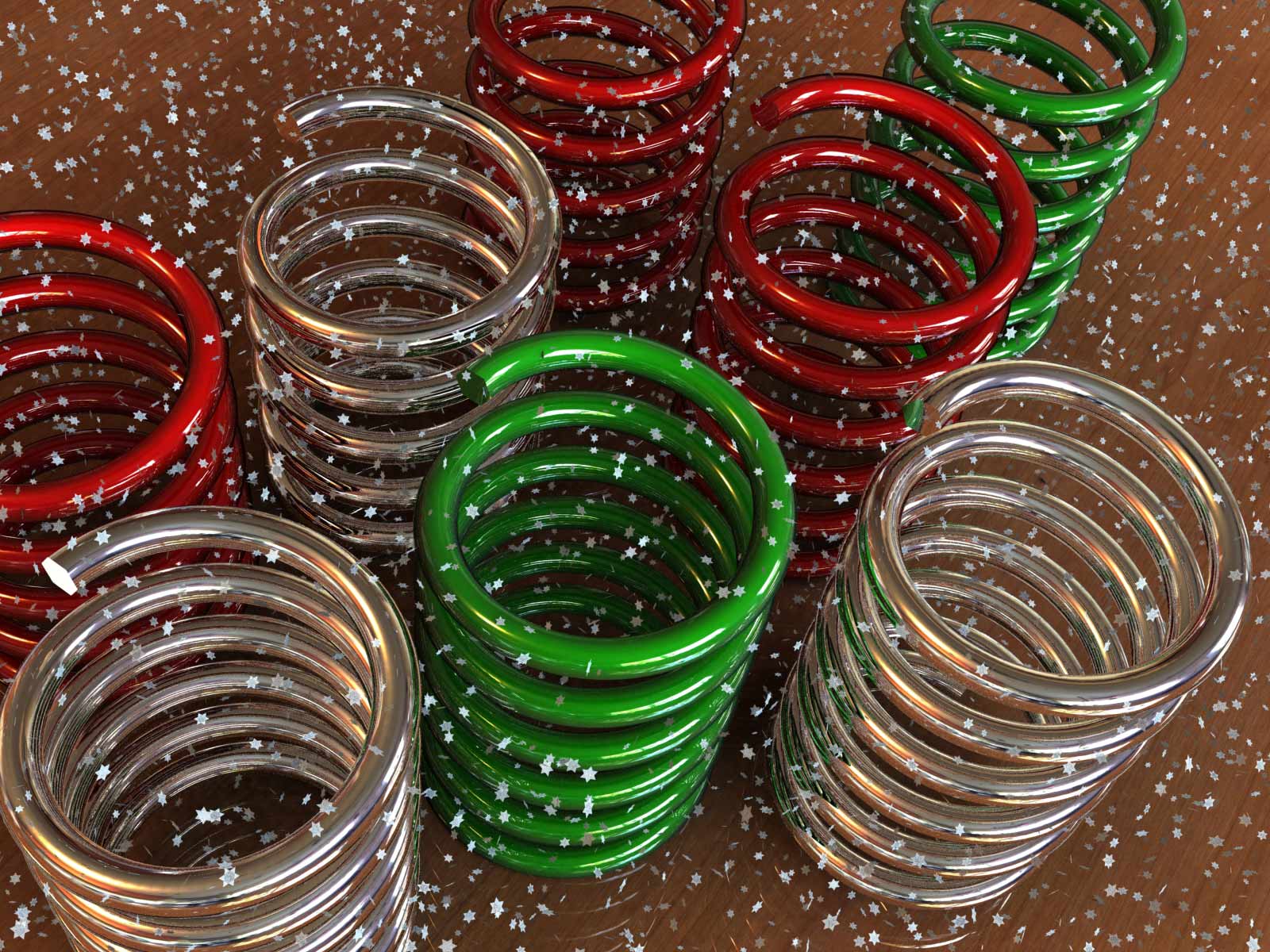 Desktop Wallpaper · Gallery · 3D Art · Springs Glass. Free