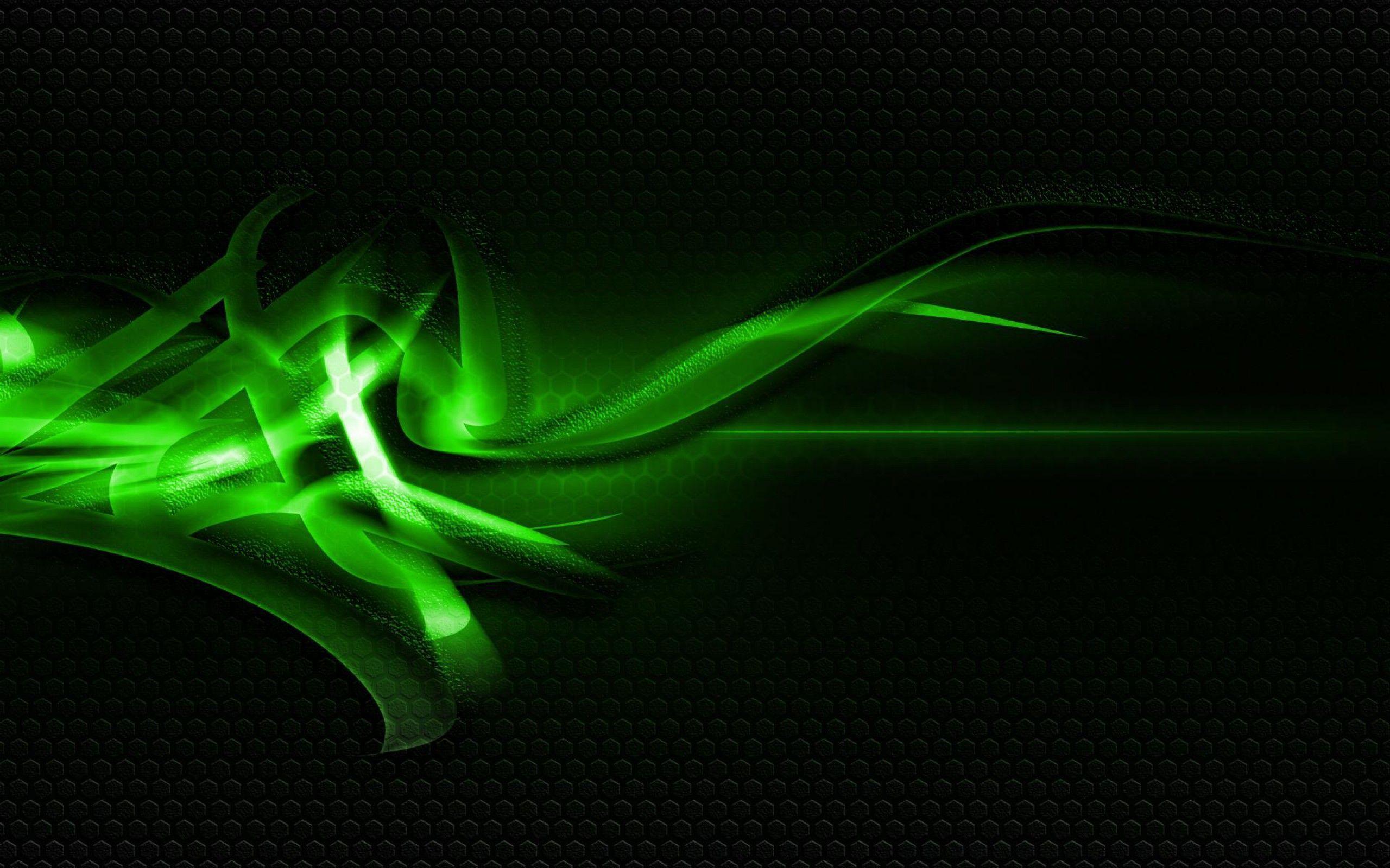 Abstract Green Green Abstract Art Wallpaper