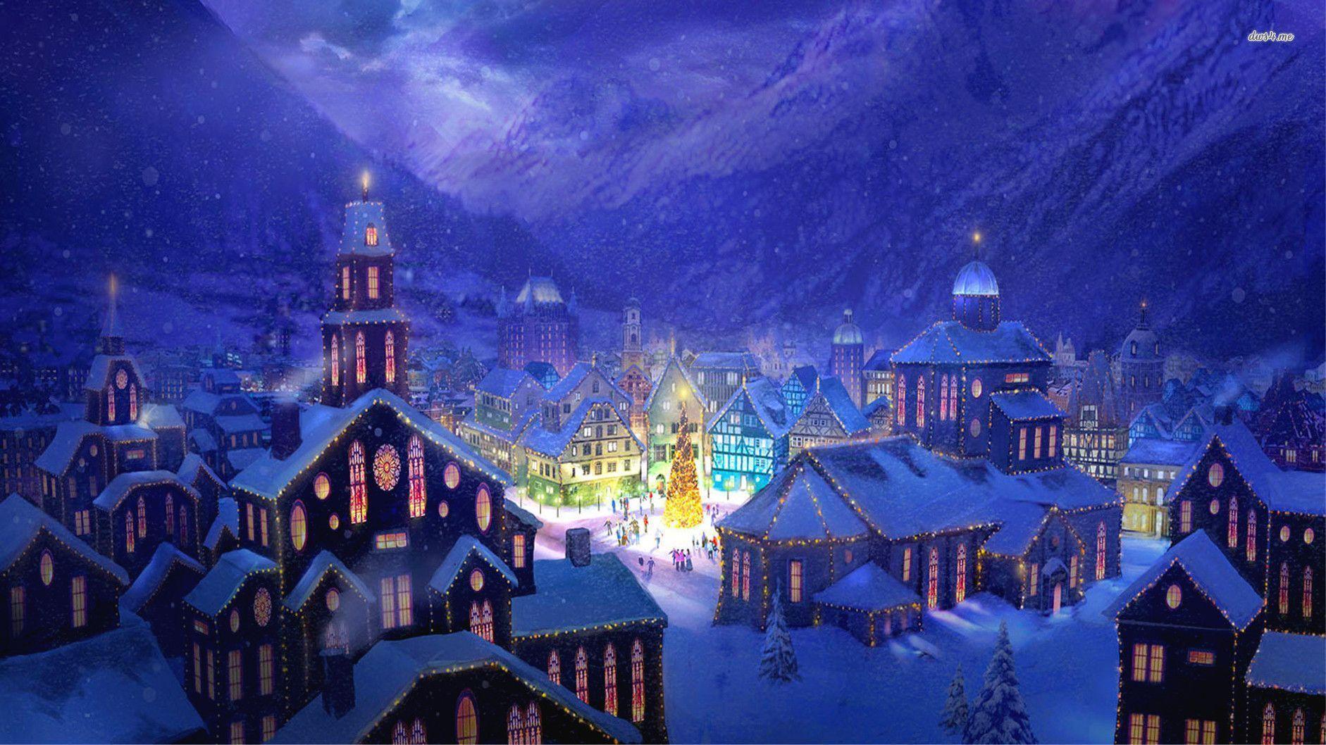 Beautiful Christmas Lights Wallpaper Free Download