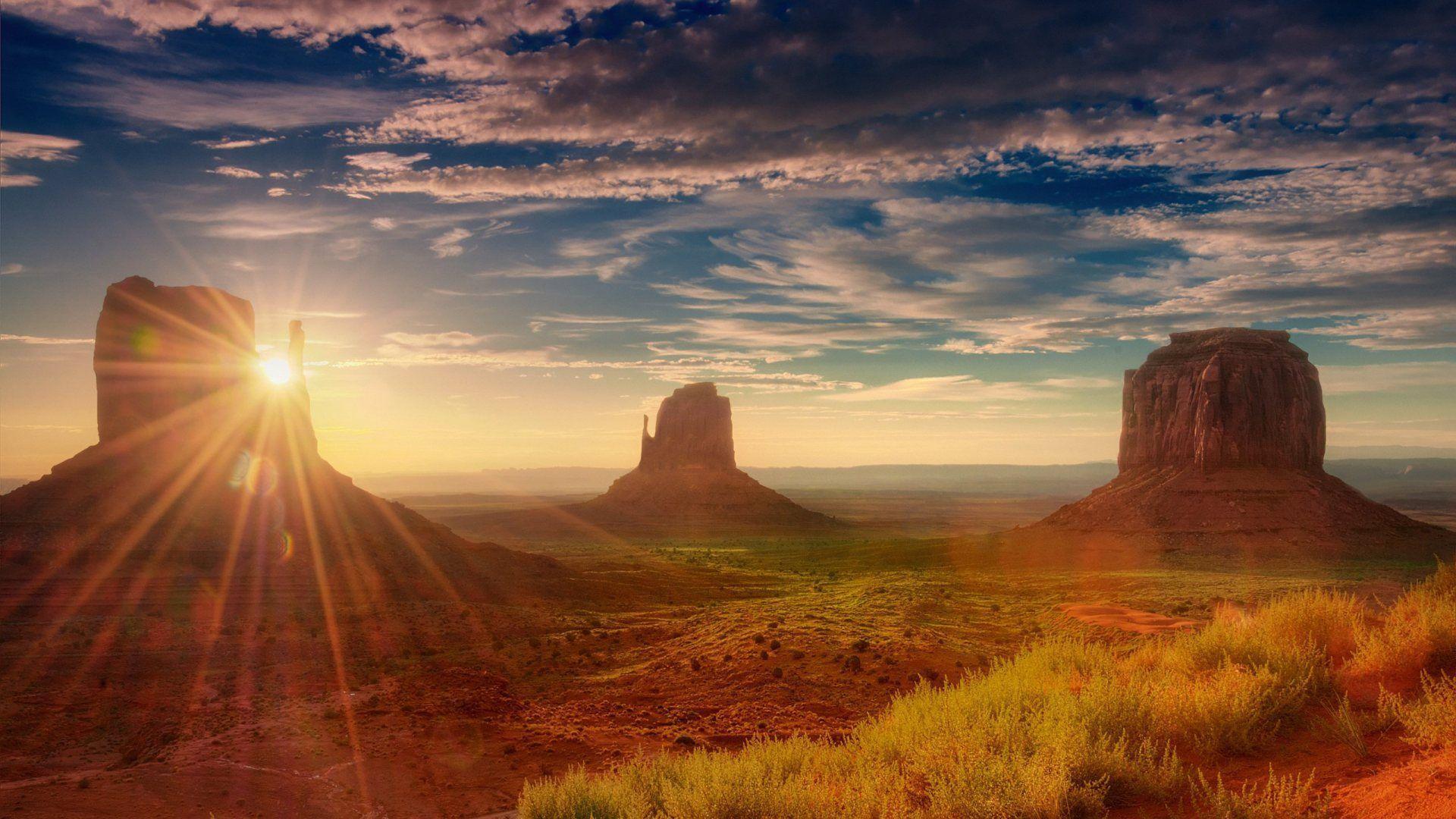 Monument Valley Sunrise Wallpaper Wide or HD