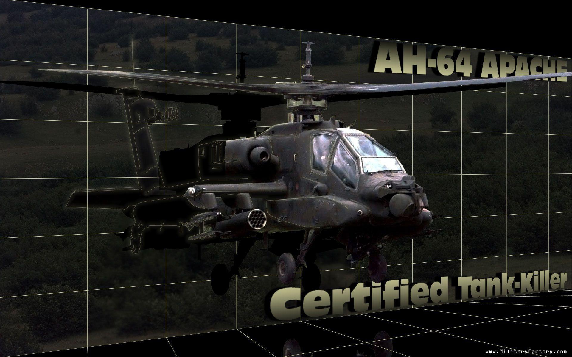 Military AH 64 Apache Desktop Wallpaper Wallpaper