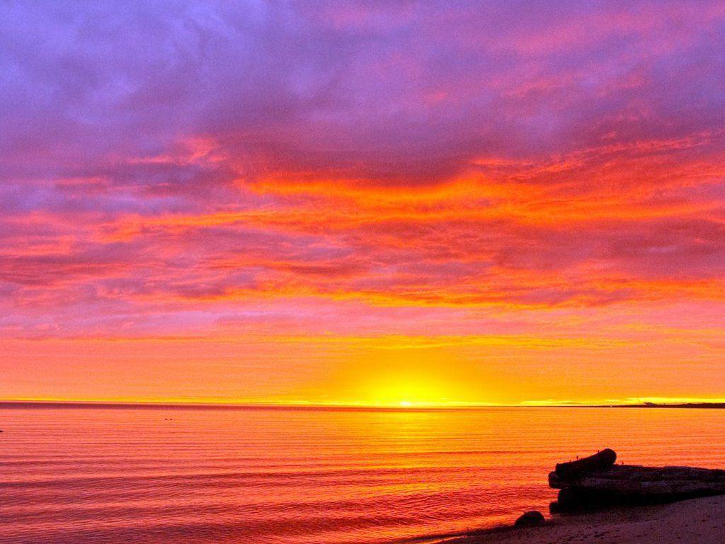 Purple Beach Sunrise HD Widescreen 11 HD Wallpapercom