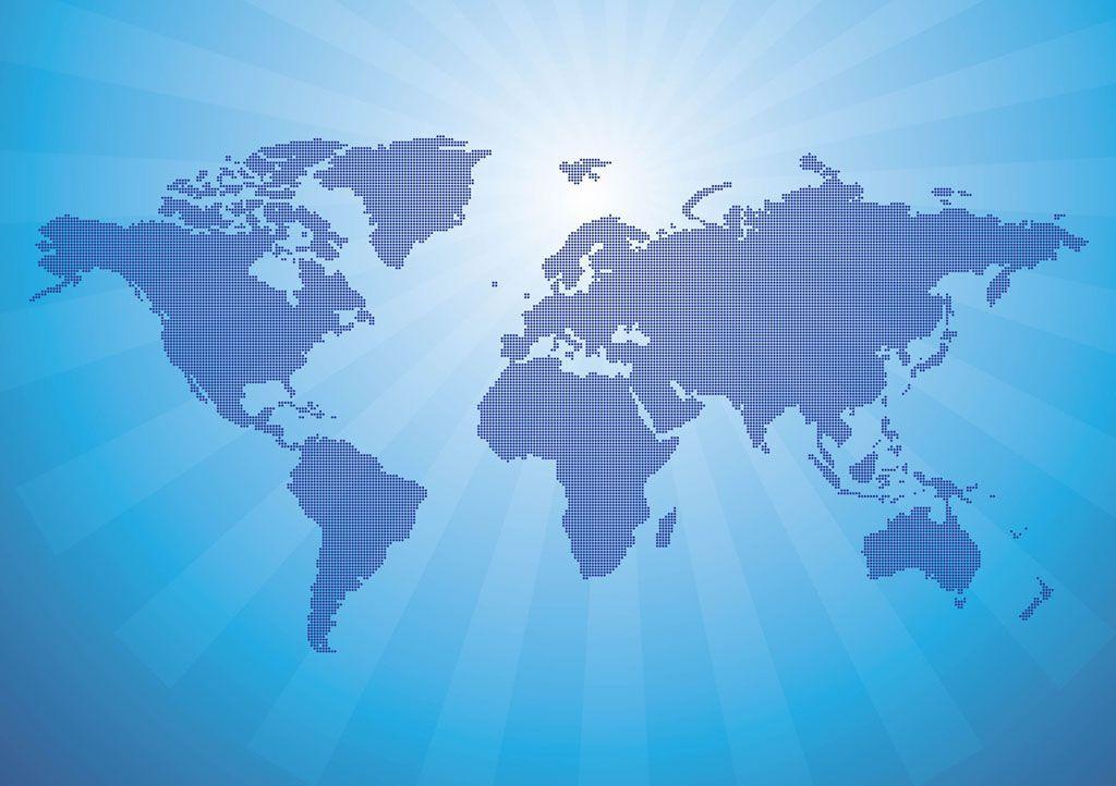 No Frills world map PPT Backgrounds Template for Presentation
