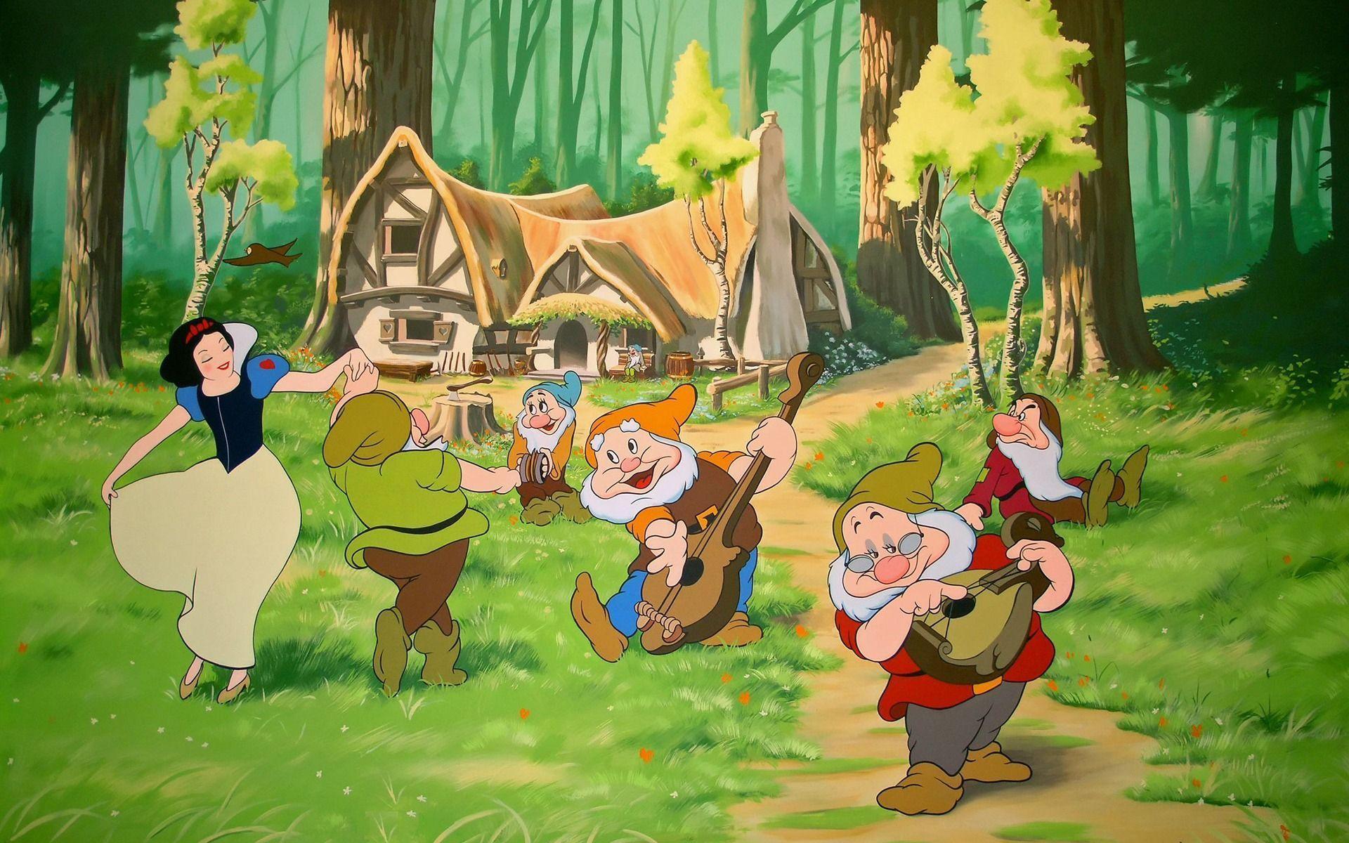 Download Snow White and the Seven Dwarfs Wallpaper Cartoons Anime