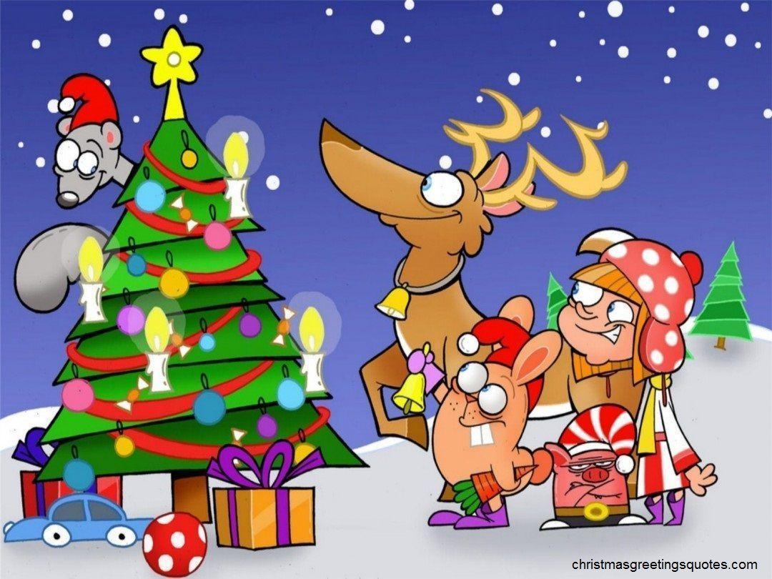 HD Wallpaper 1080x810 Funny Christmas Cartoon Merry Christmas 2014