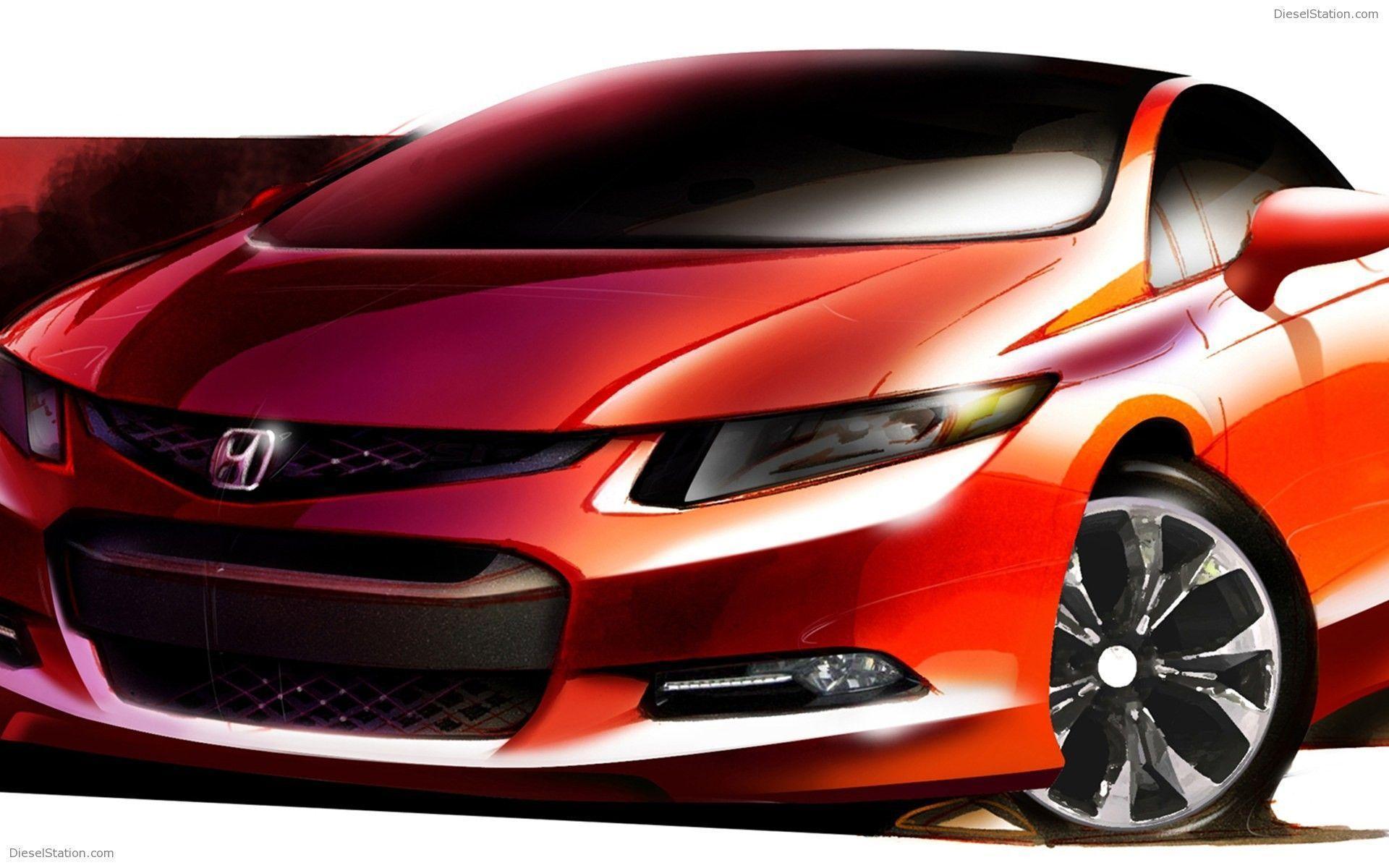 Honda Civic Si Concept Coupe 2012 Widescreen Exotic Car Wallpaper