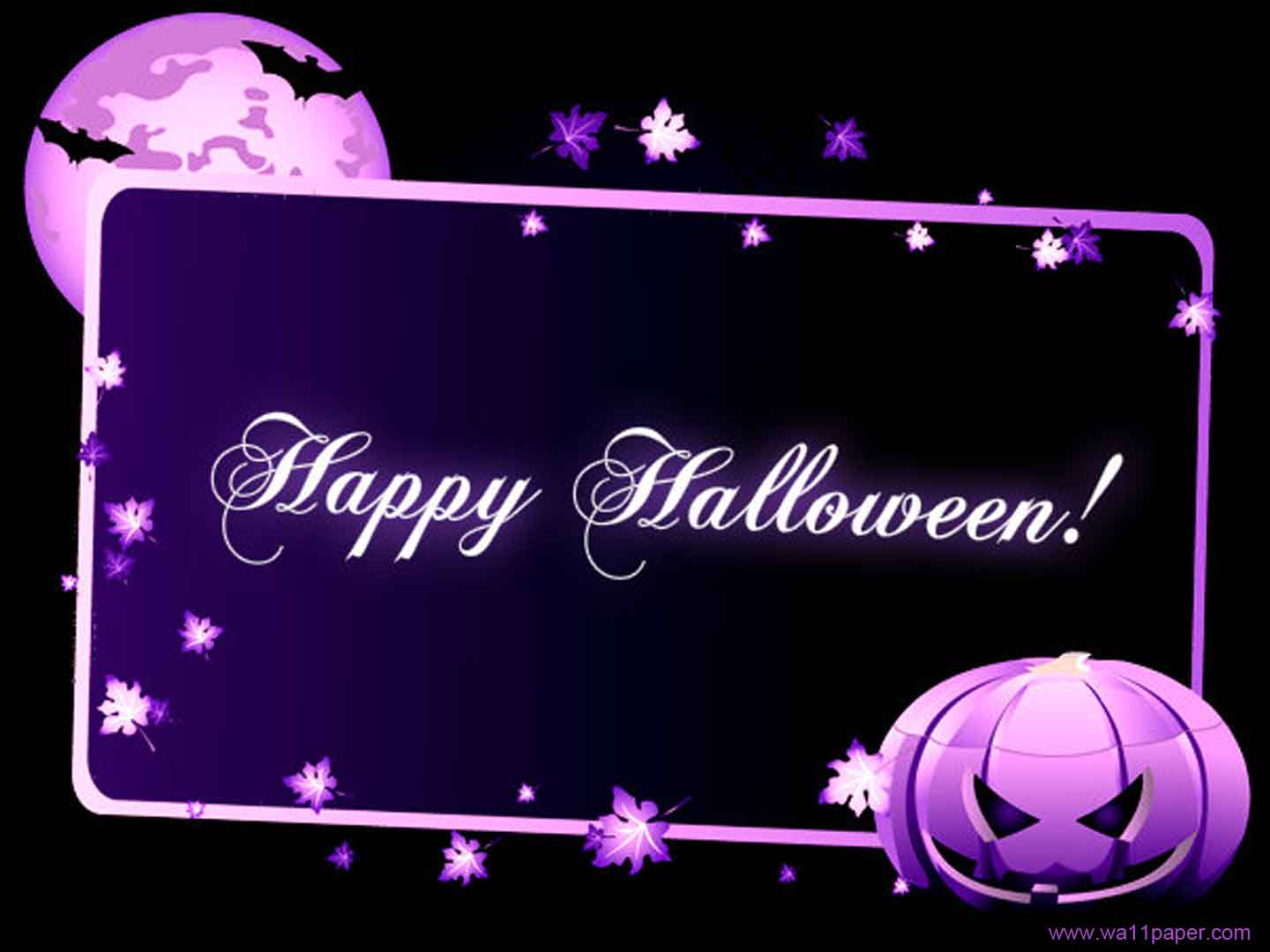 Free Wallpaper Halloween Purple Card wallpaper