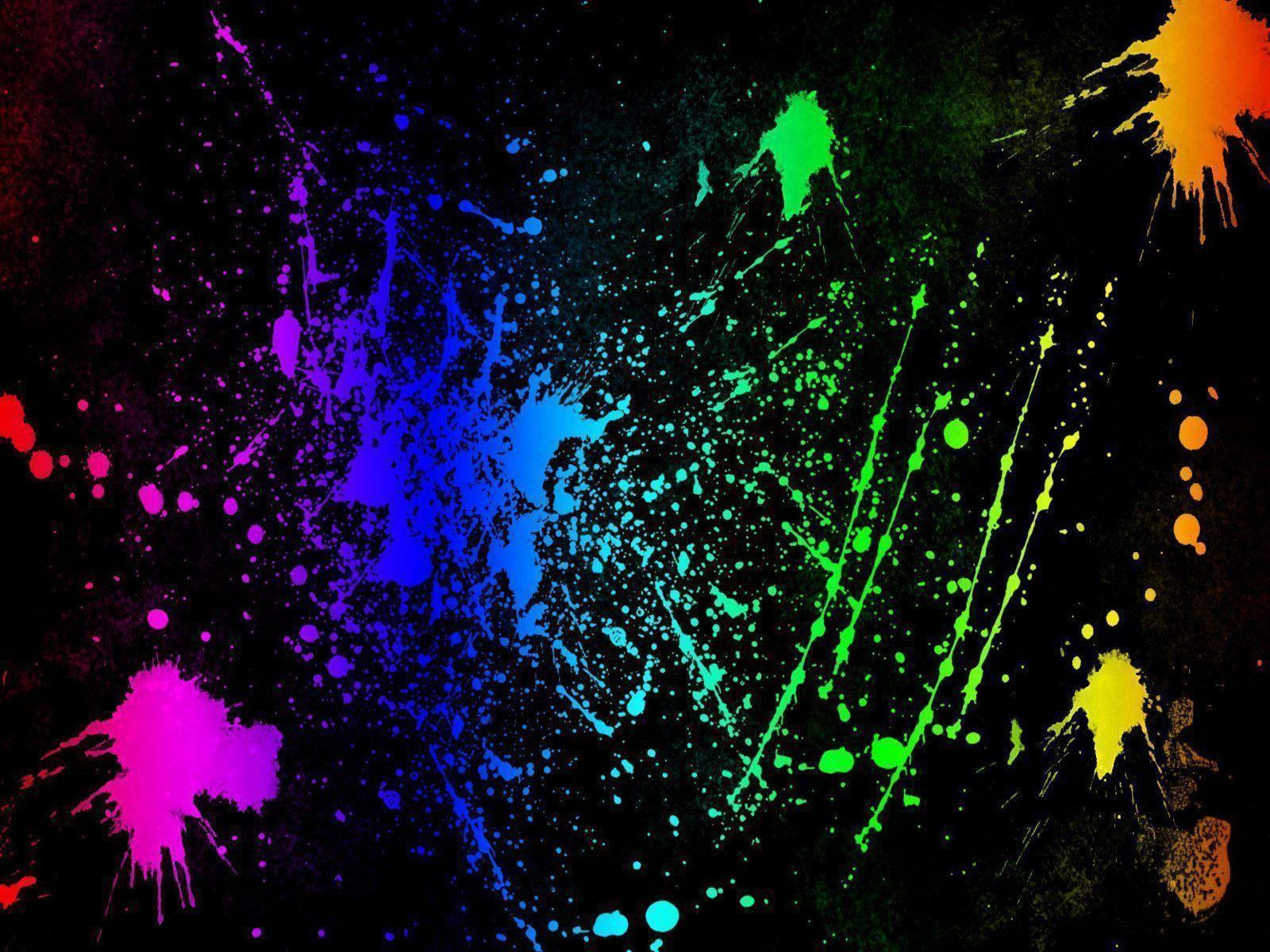 Splatter Abstract Color Wallpaper PC Wallpaper. Wallpaper